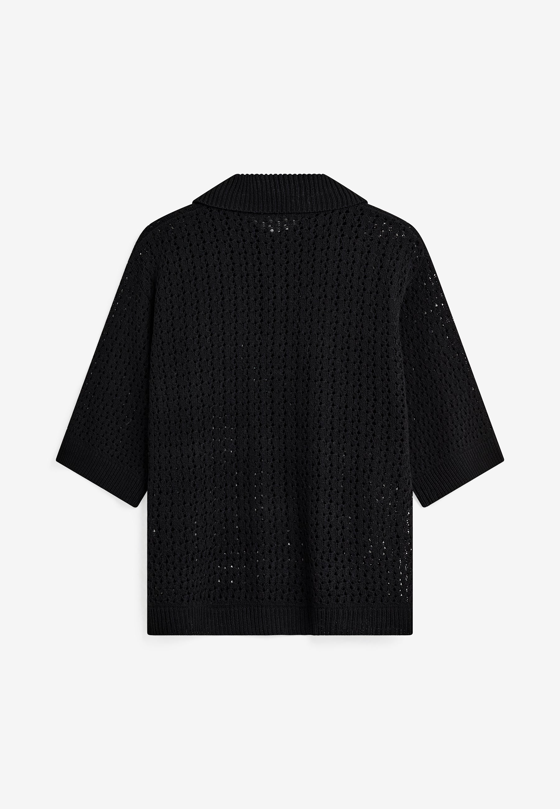 minimum female Anabelle knit polo 4591 Jumper 999 Black