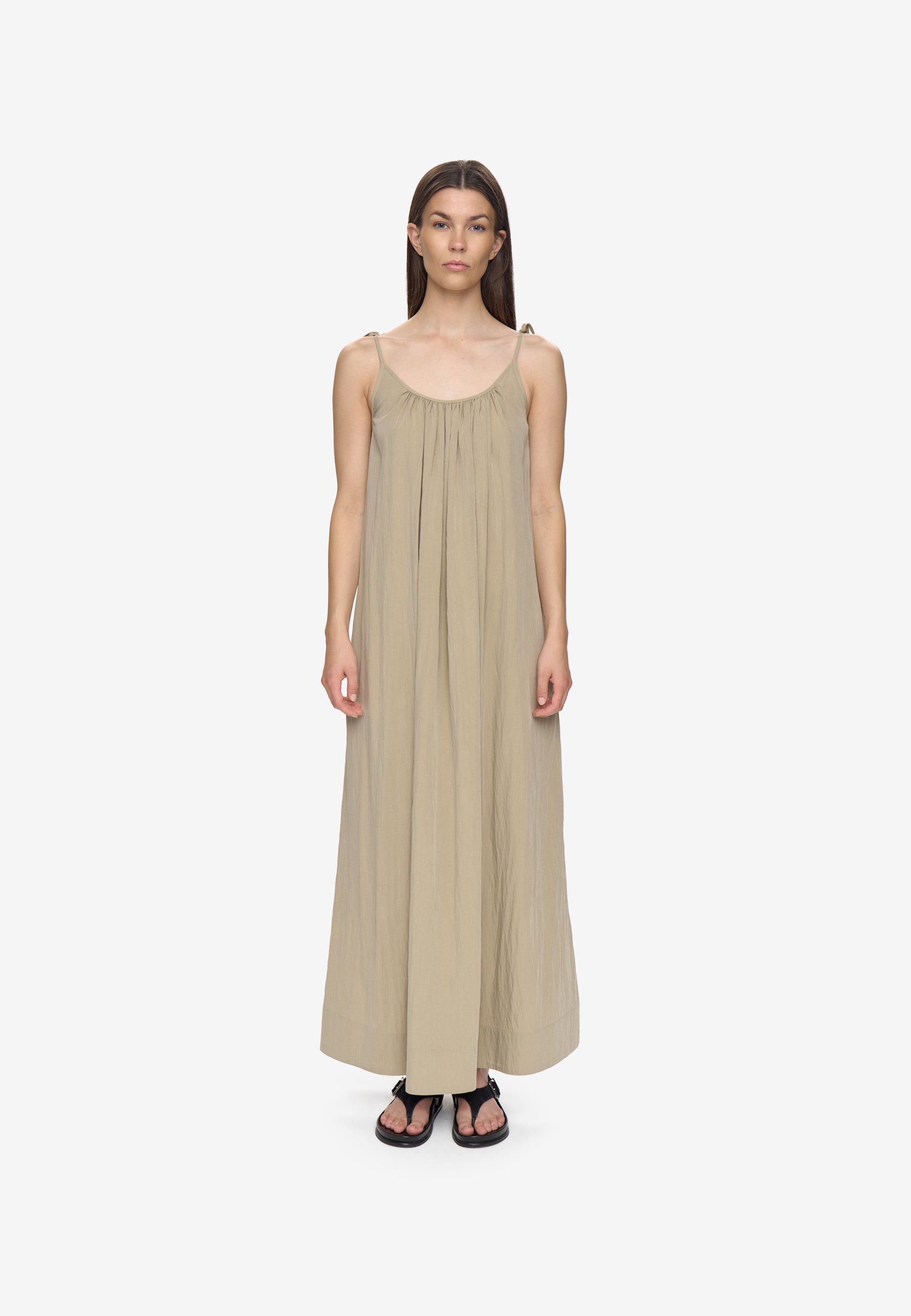 minimum female Ania long dress 4692 Maxi Dress 0518 Gray Green