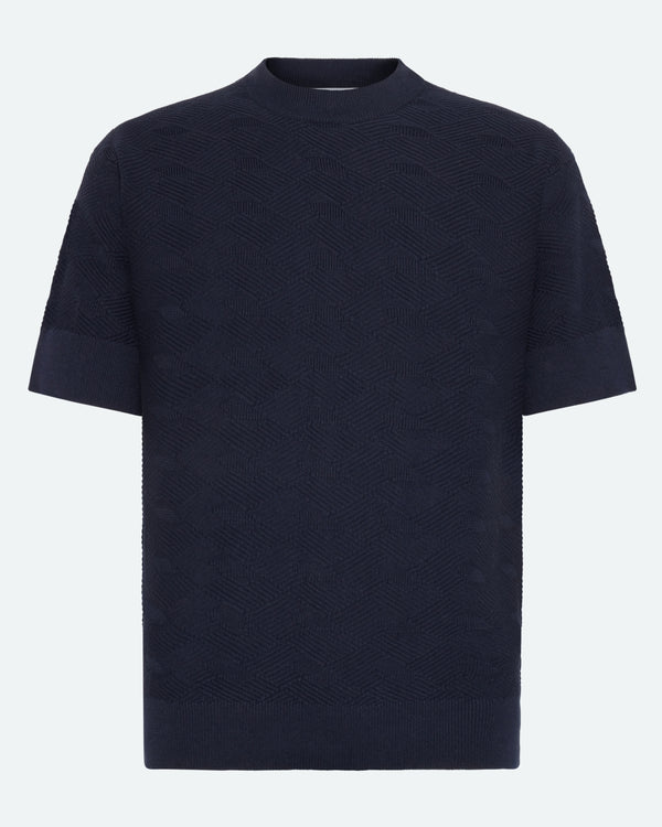minimum male Aron knit t-shirt 4121 Short Sleeved T-shirt 3922 Sky Captain