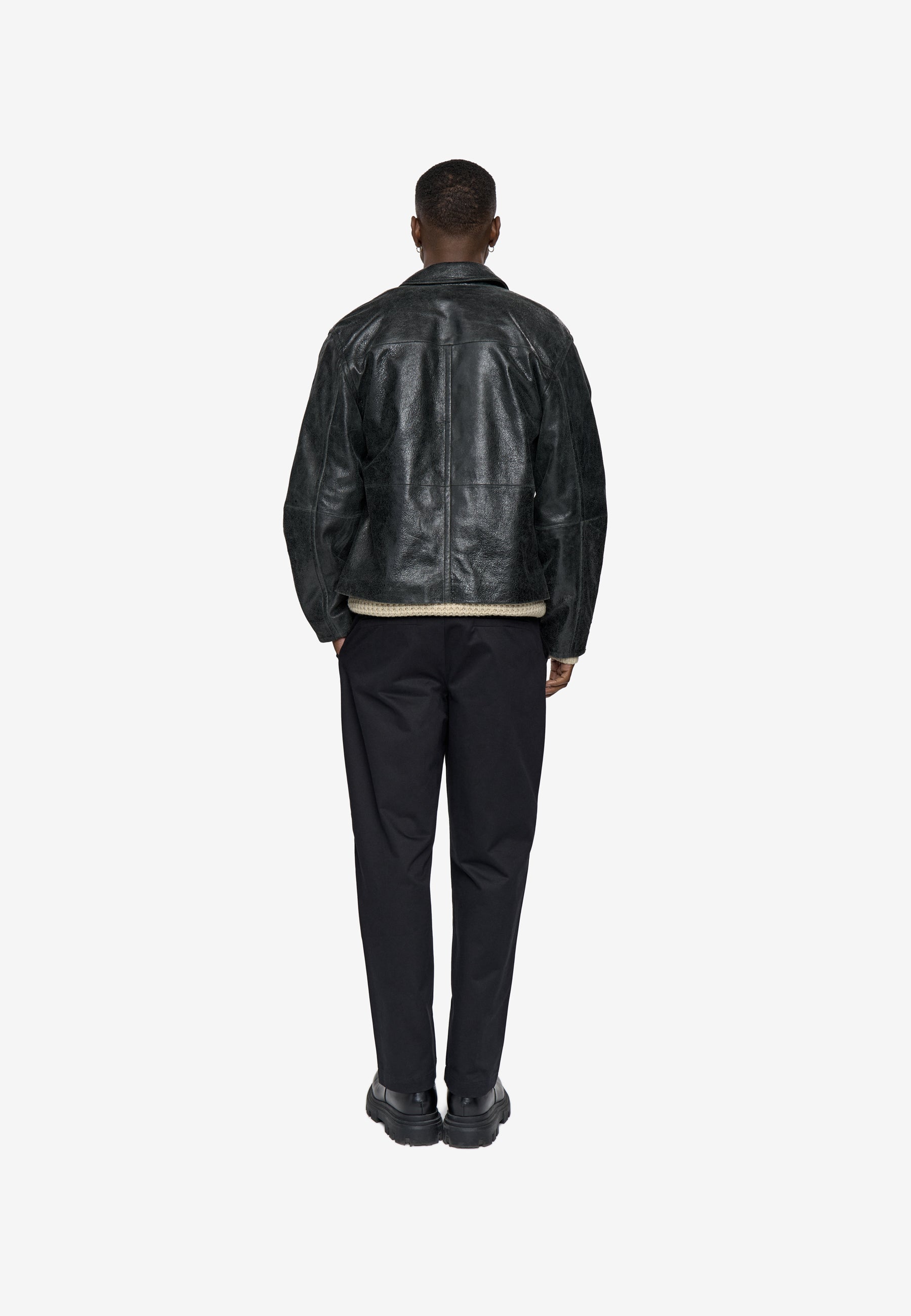 minimum male Arthur jacket 4447 Leather Jacket 999 Black