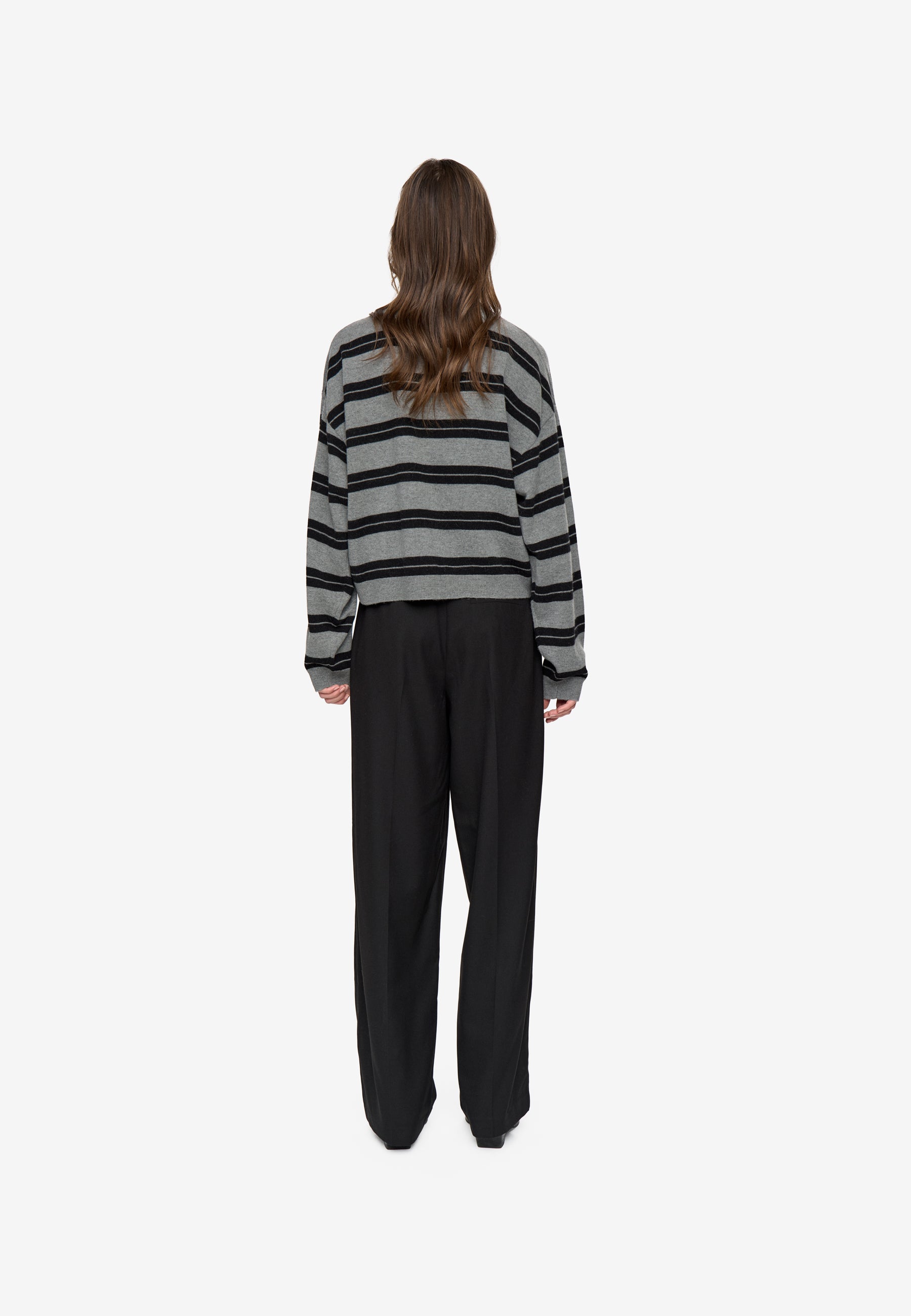 minimum female Assiana cardigan 4767 Jumper 960M Grey Melange