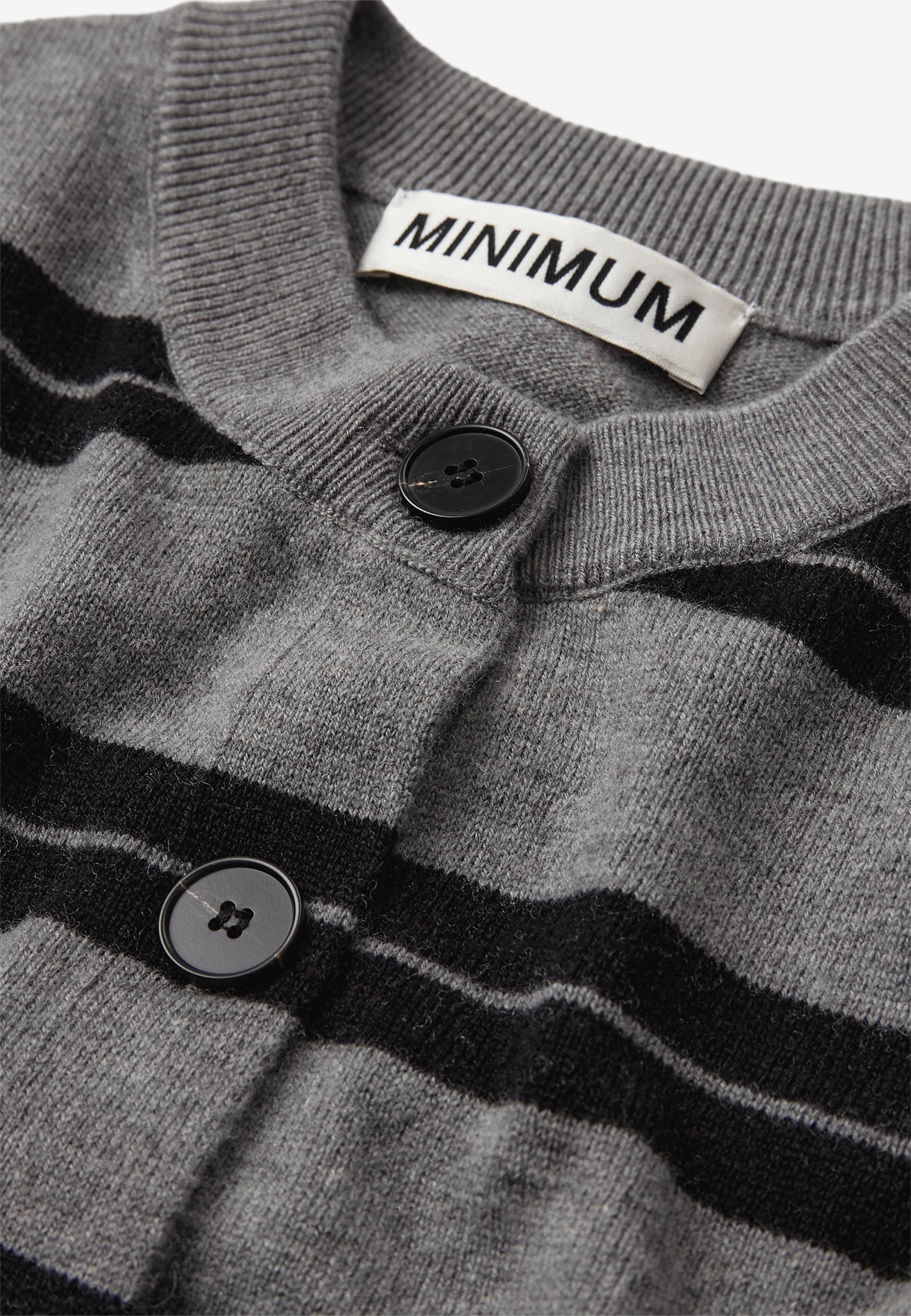 minimum female Assiana cardigan 4767 Jumper 960M Grey Melange