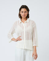 minimum female Bertas 3622 Shirt Long Sleeved Shirt 0608 Coco Milk
