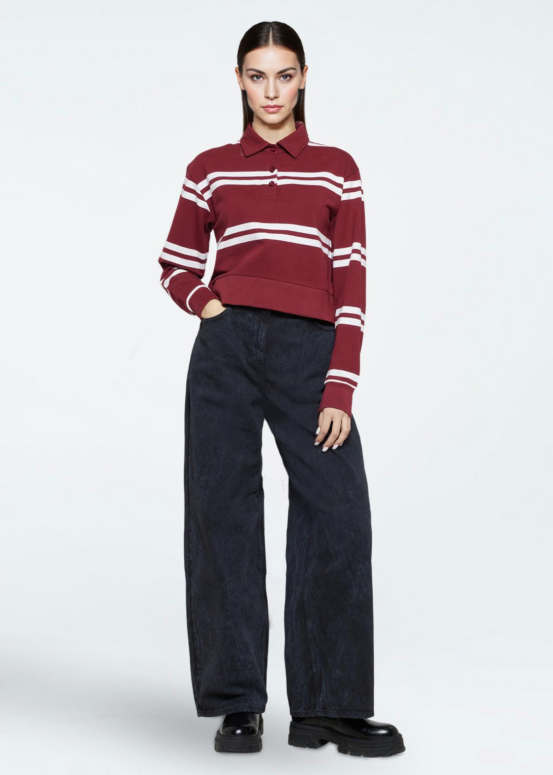 minimum female Bianca polo 4453 GOTS Polo 1534 Merlot