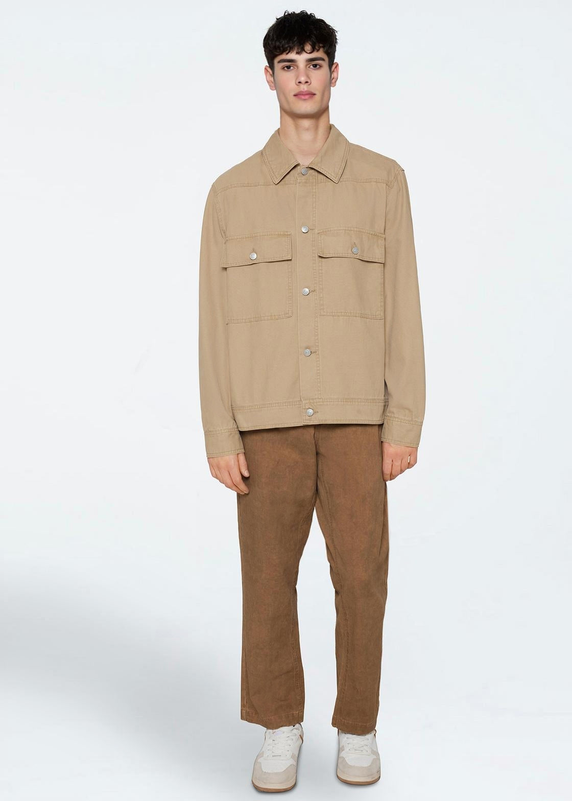 minimum male Blake Jacket 4473 Denim Jacket 1109 Chinchilla