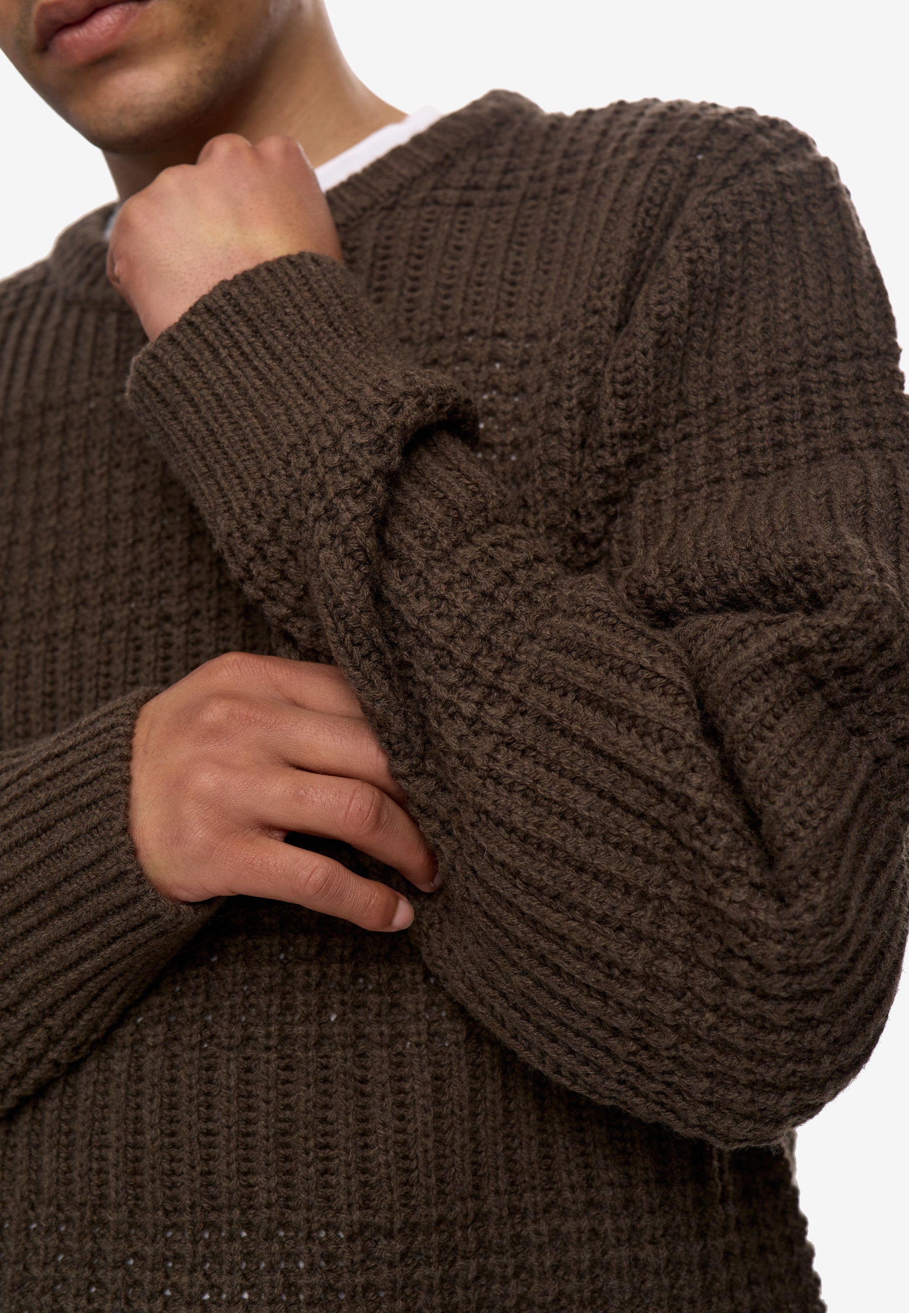 minimum male Carlos sweater 9954 Jumper 0812 Turkish Coffee