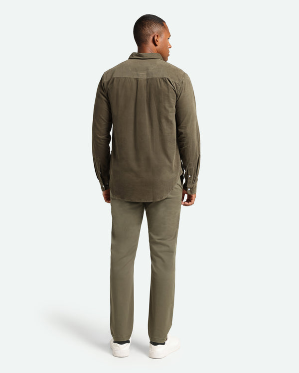 minimum male Colt long sleeved shirt 3758 Long Sleeved Shirt 0515 Dusty Olive