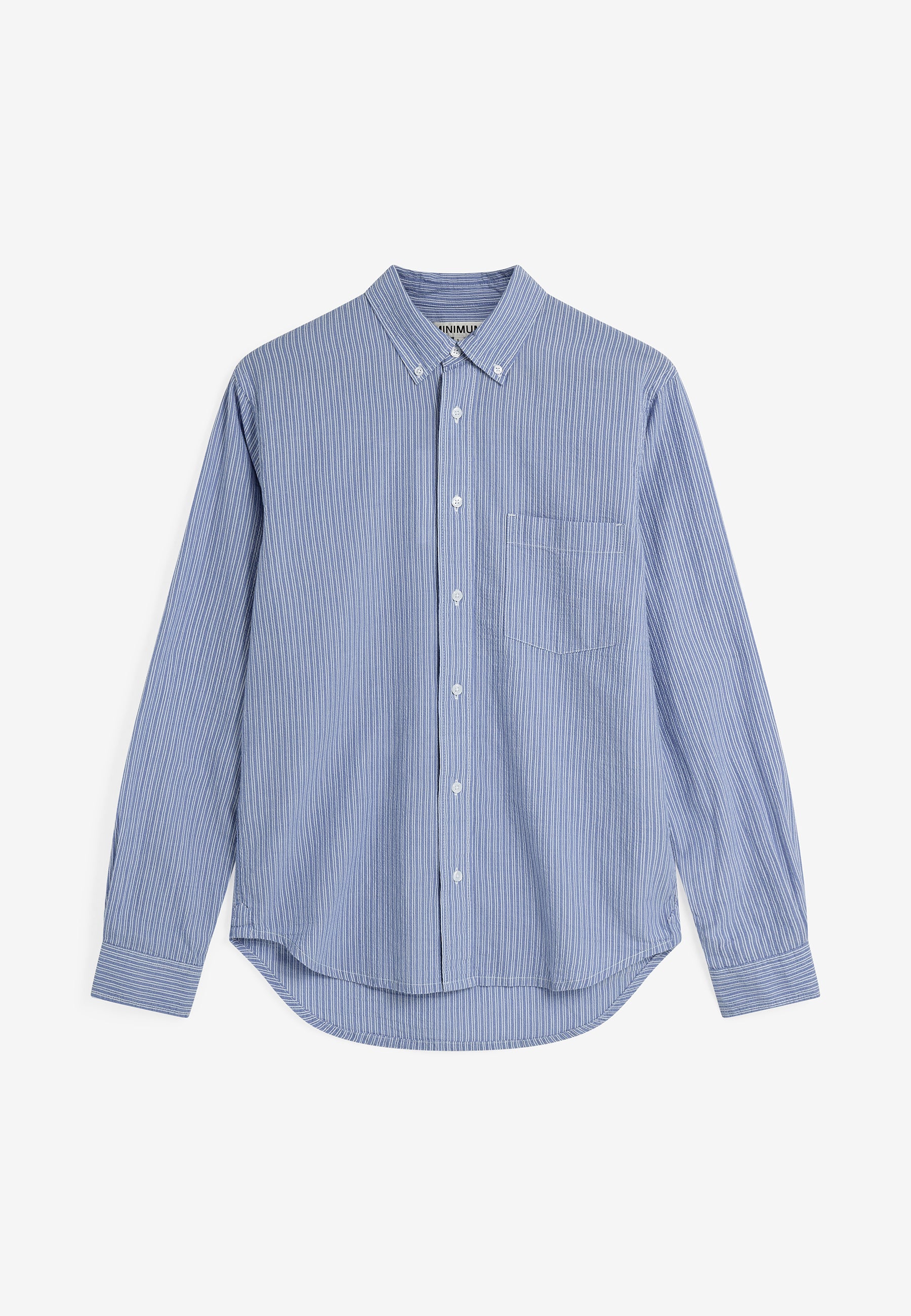 Colt reg ls striped shirt 4145 Long Sleeved Shirt - 3929 Blue Horizon