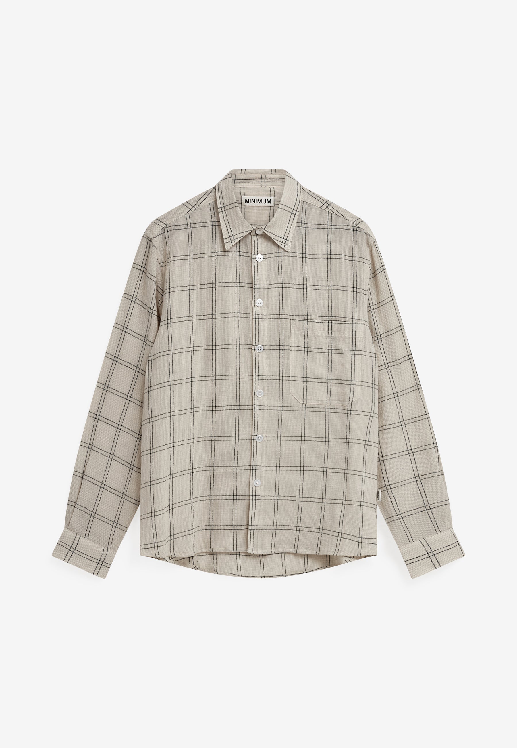 minimum male Dallas rlx ls check shirt 4662 Long Sleeved Shirt 6305 Pelican