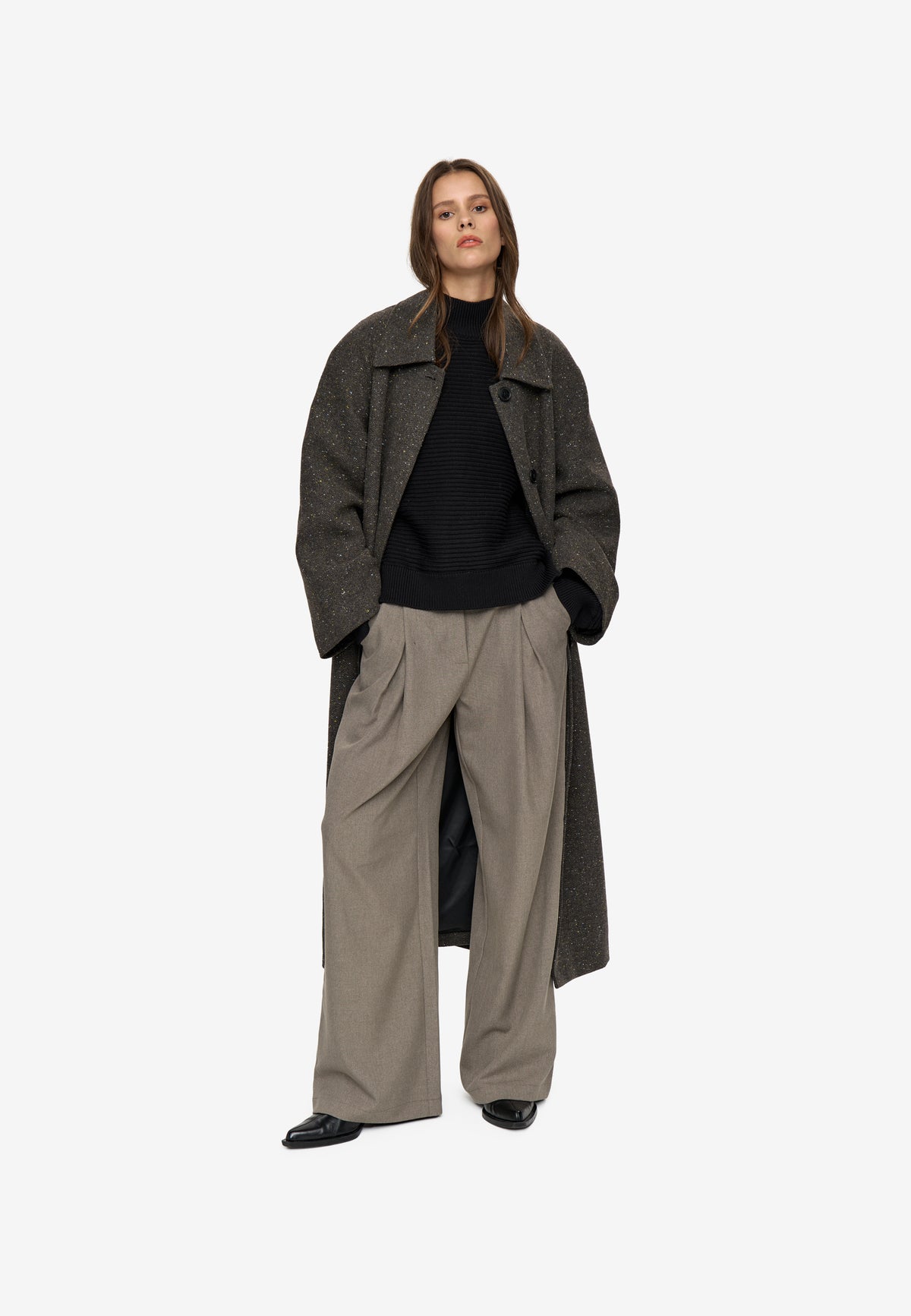 minimum female Darby coat 4778 Outerwear 1912 Volcanic Ash