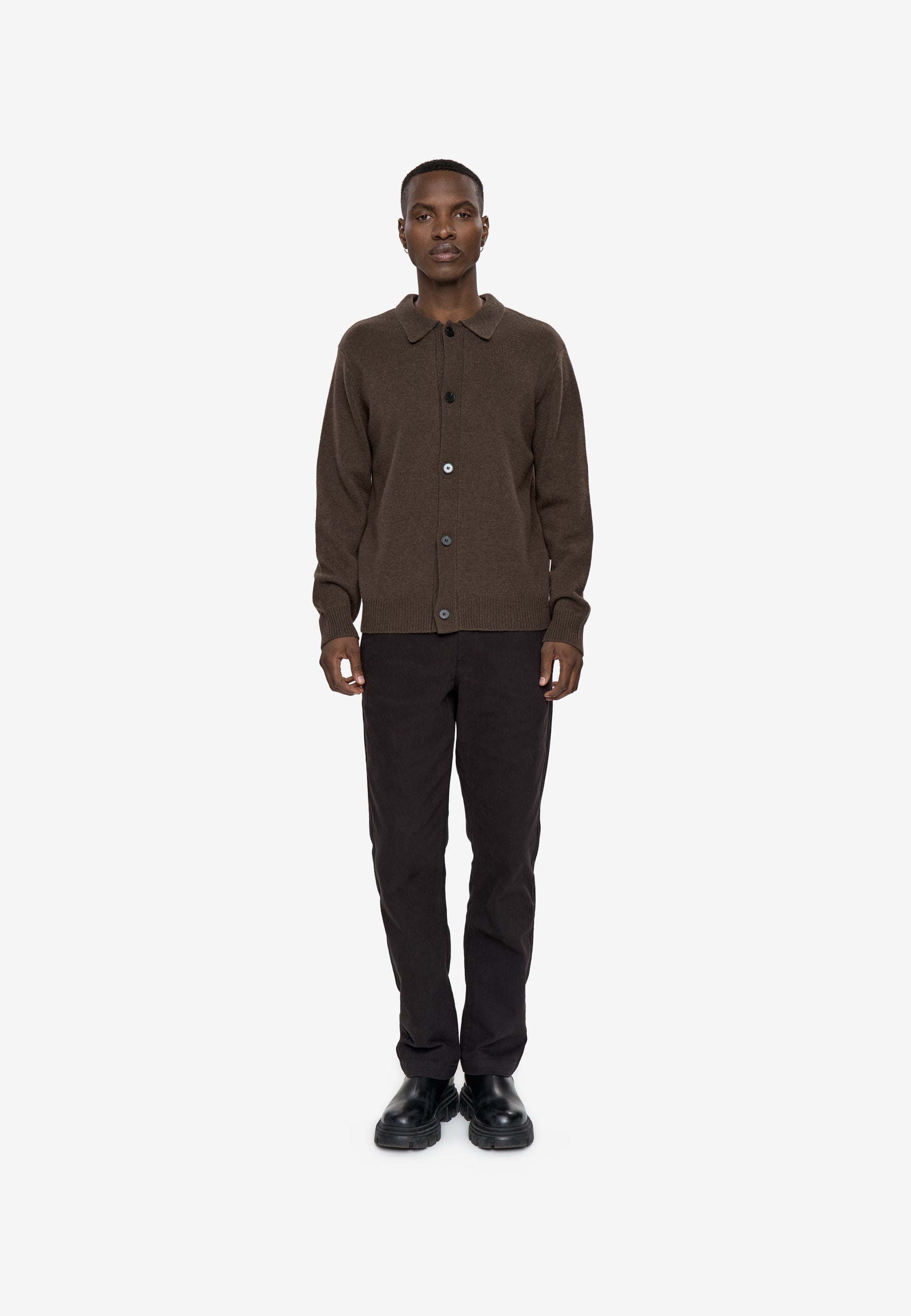 minimum male Derek cardigan 9954 Cardigan 0812 Turkish Coffee