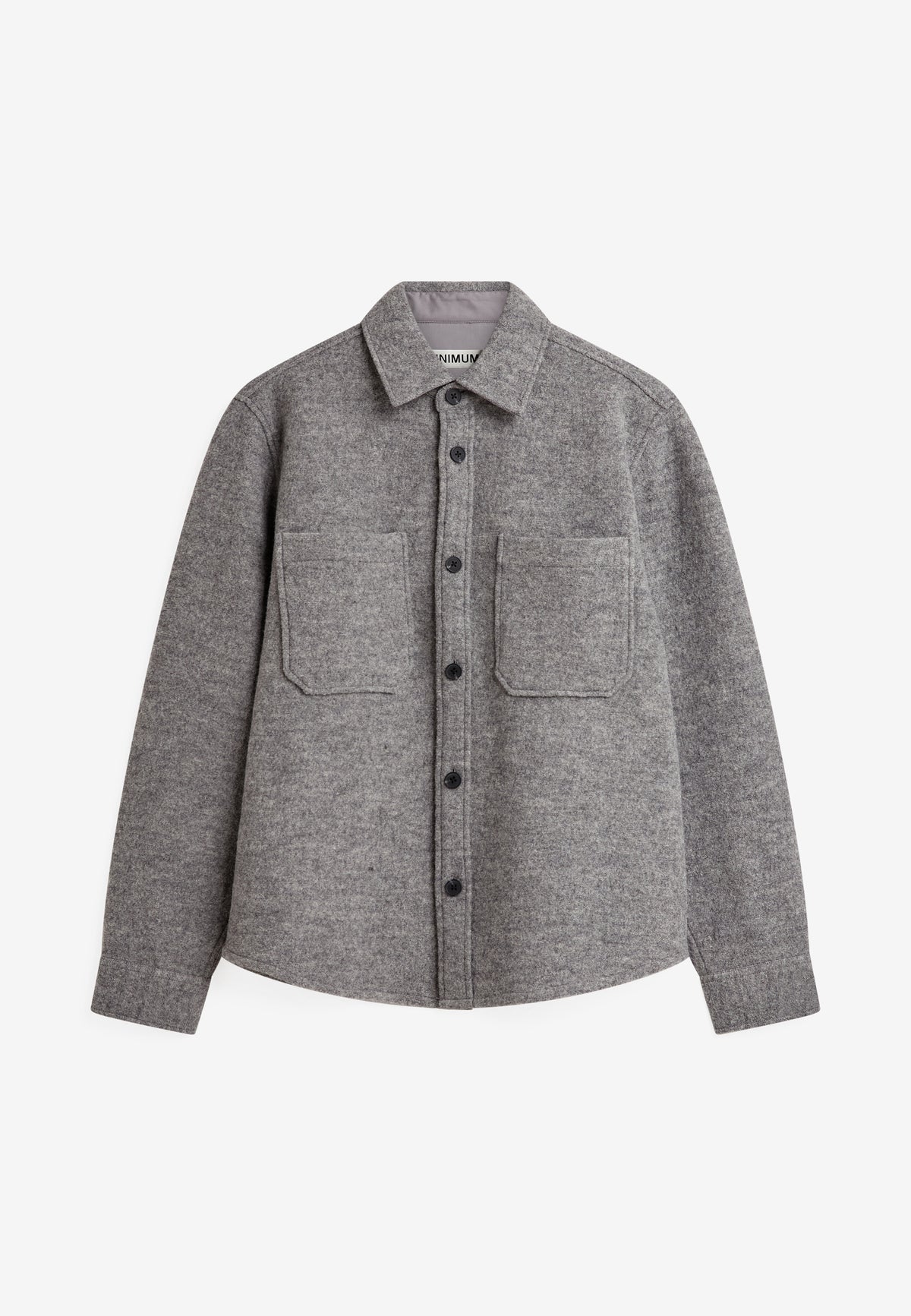 minimum male Dominic rlx shirt 4848 Overshirt 990M Mid Grey Melange
