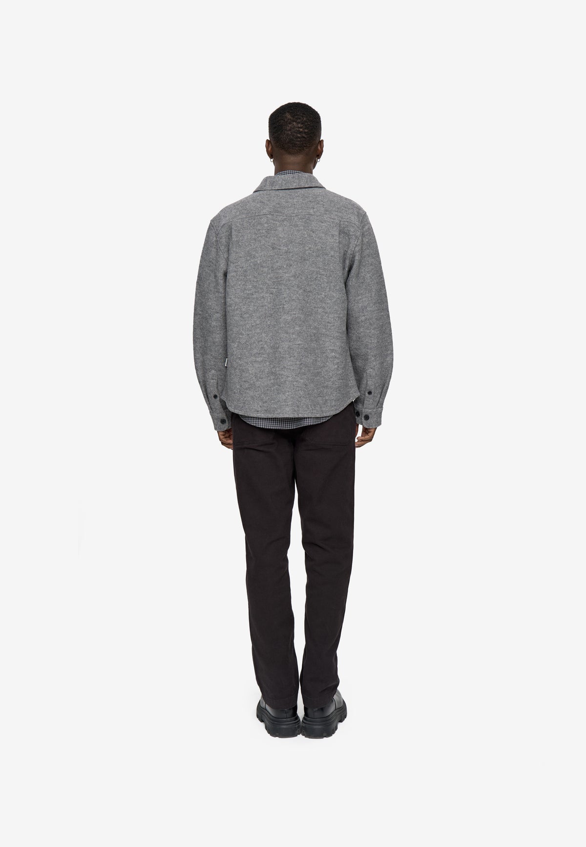 minimum male Dominic rlx shirt 4848 Overshirt 990M Mid Grey Melange