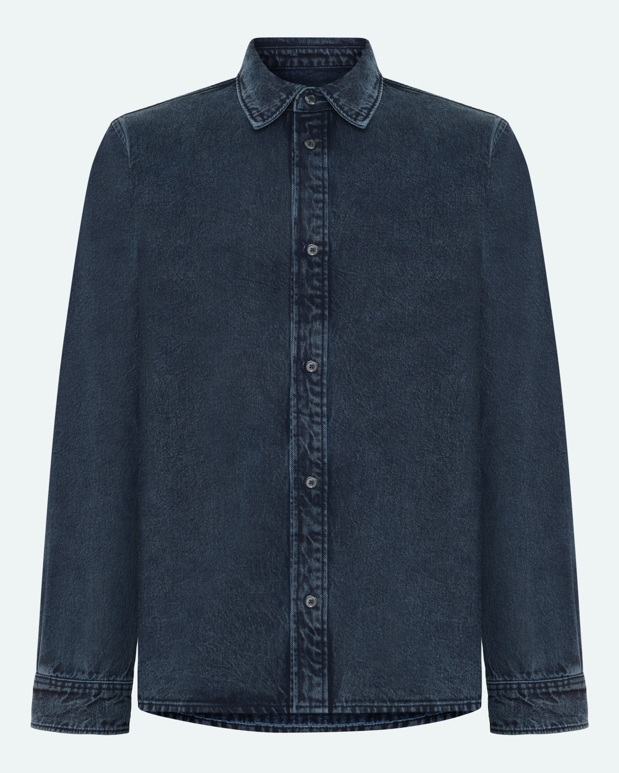 minimum male Douglas Denim Shirt 4386 Long Sleeved Shirt 4324 Legion Blue