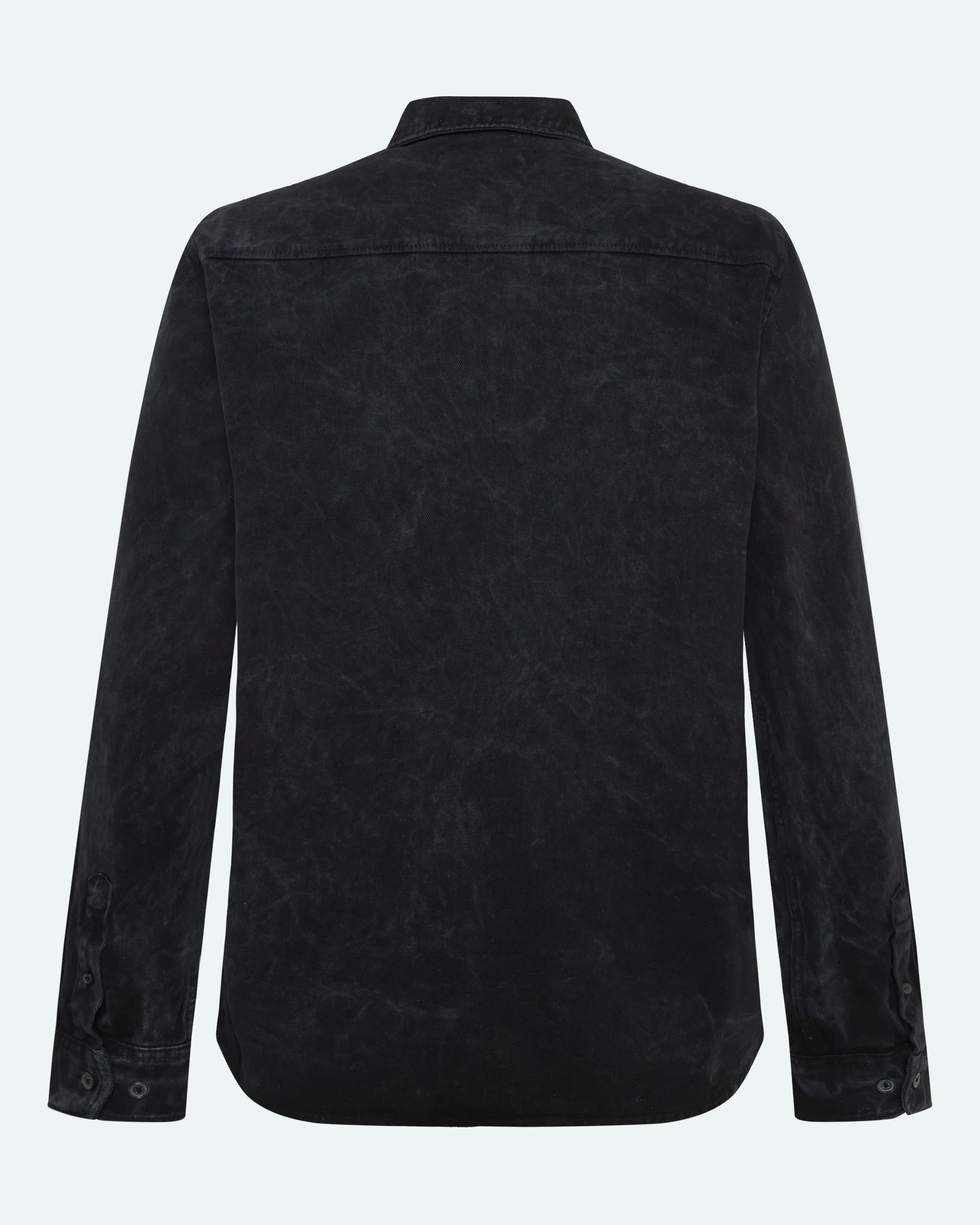 minimum male Douglas Denim Shirt 4387 Long Sleeved Shirt 999 Black