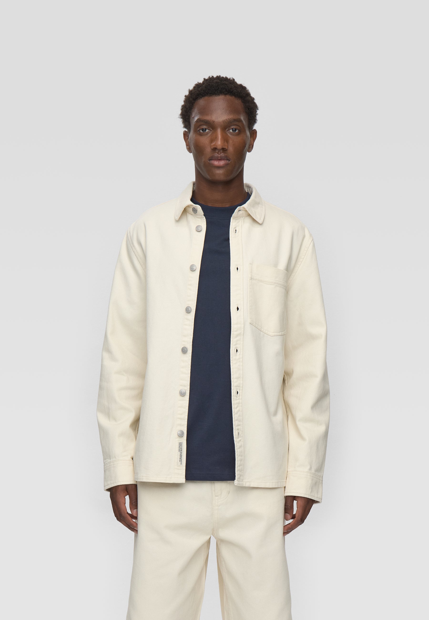 Dylan reg ls shirt 4579 Long Sleeved Shirt - 0701 Whisper white