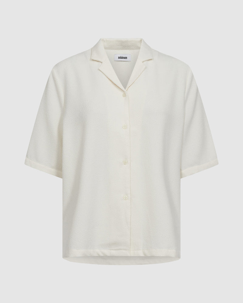 minimum female Elvas 3022 Shirt Short Sleeved Shirt 0608 Coco Milk