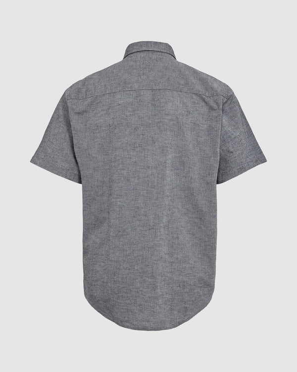 minimum male Eric 9802 Shirt Short Sleeved Shirt 687M Navy Blazer Melange