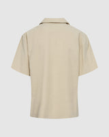 minimum female Essas 3028 Shirt Short Sleeved Shirt 1105 Brown Rice