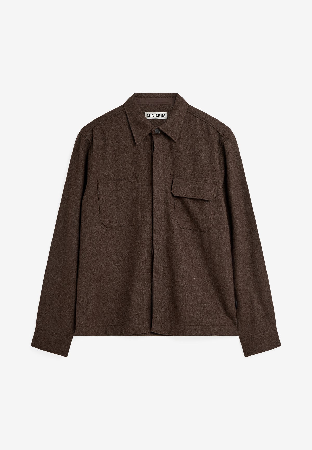 minimum male Fletcher rlx shirt 4887 Overshirt 0812 Turkish Coffee