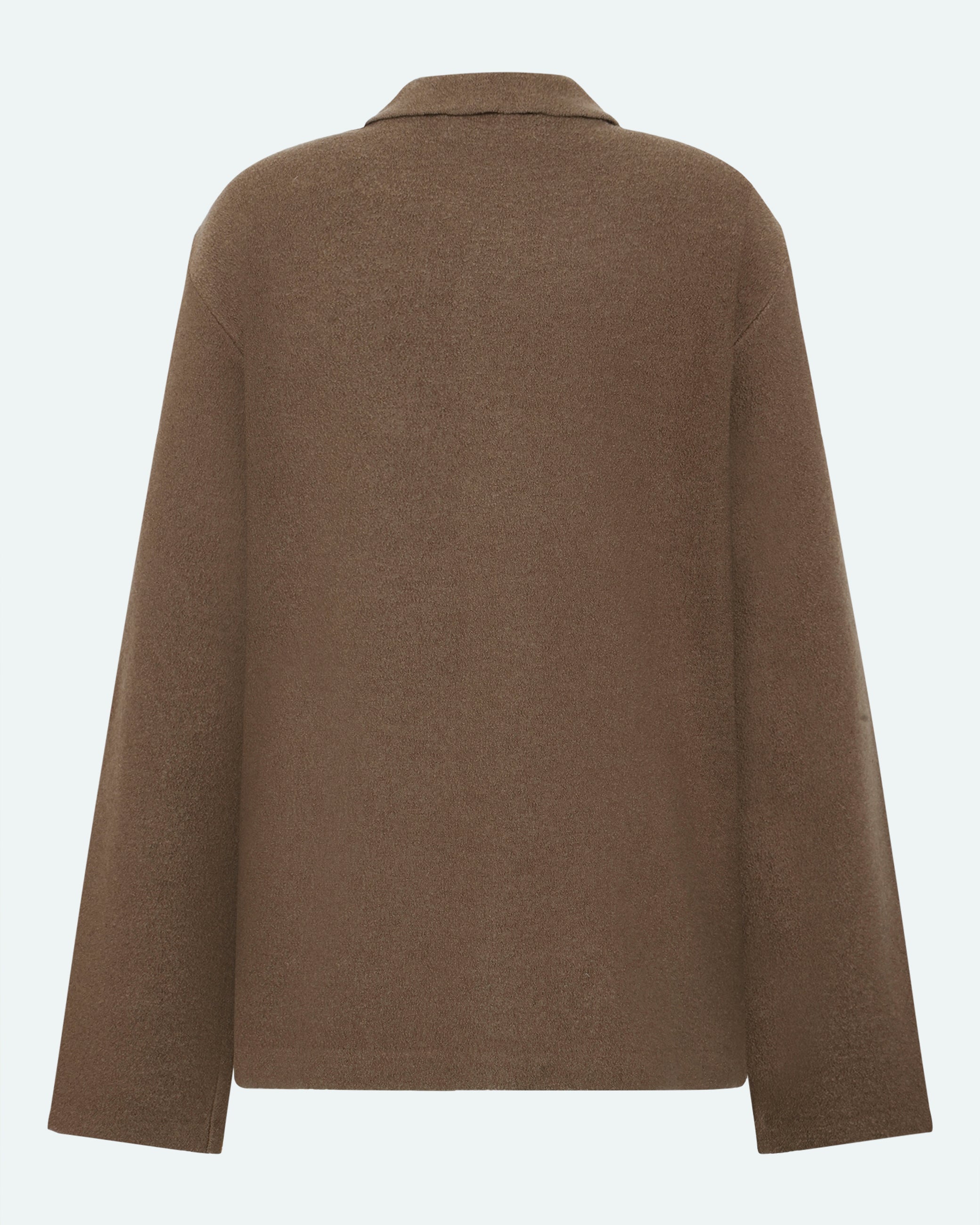 minimum male Flynn Knit shirt 3818 Long Sleeved Shirt 1815 Shitake