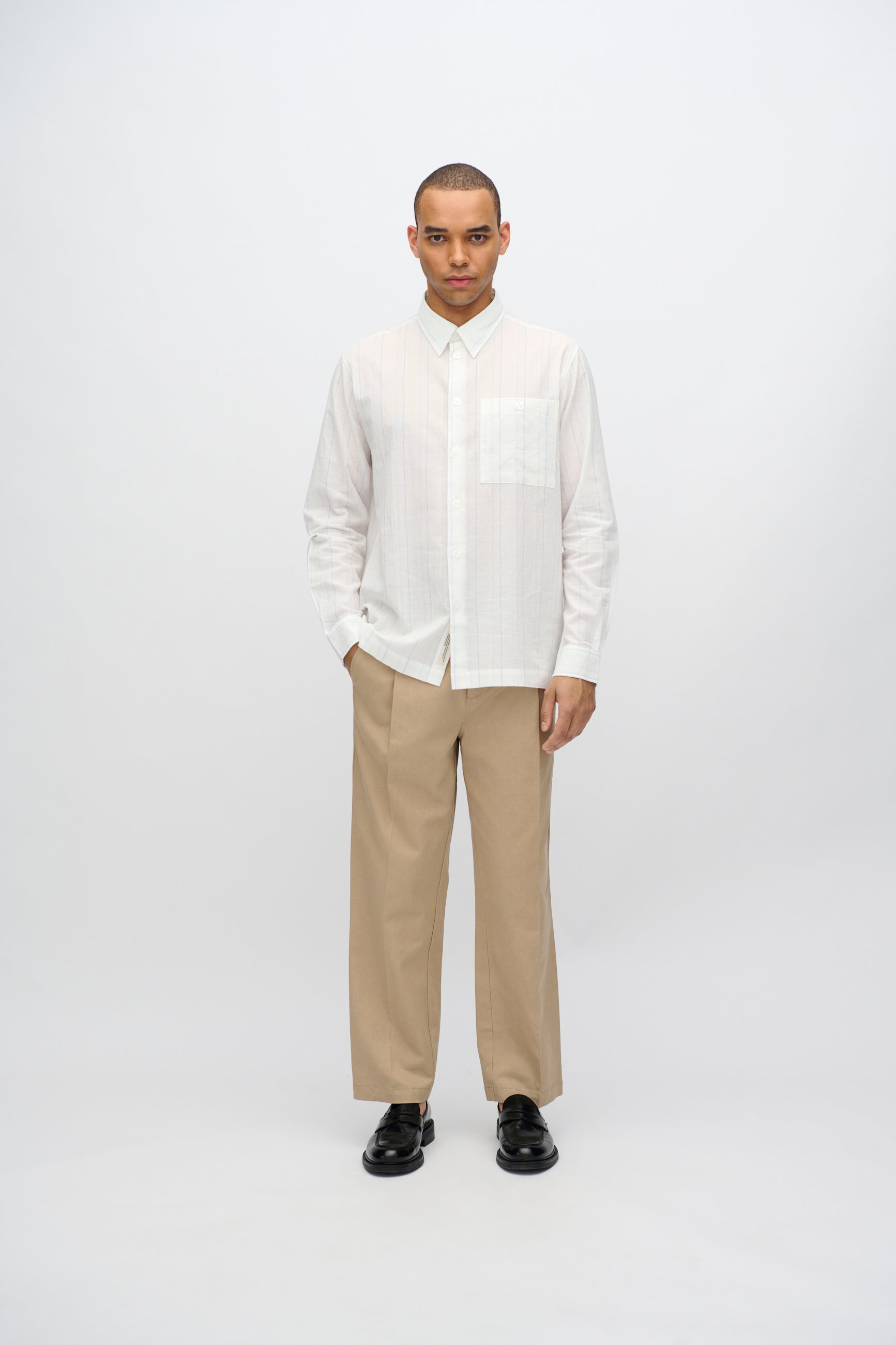 minimum male Francis long sleeved shirt 4235 Long Sleeved Shirt 0608 Coco Milk