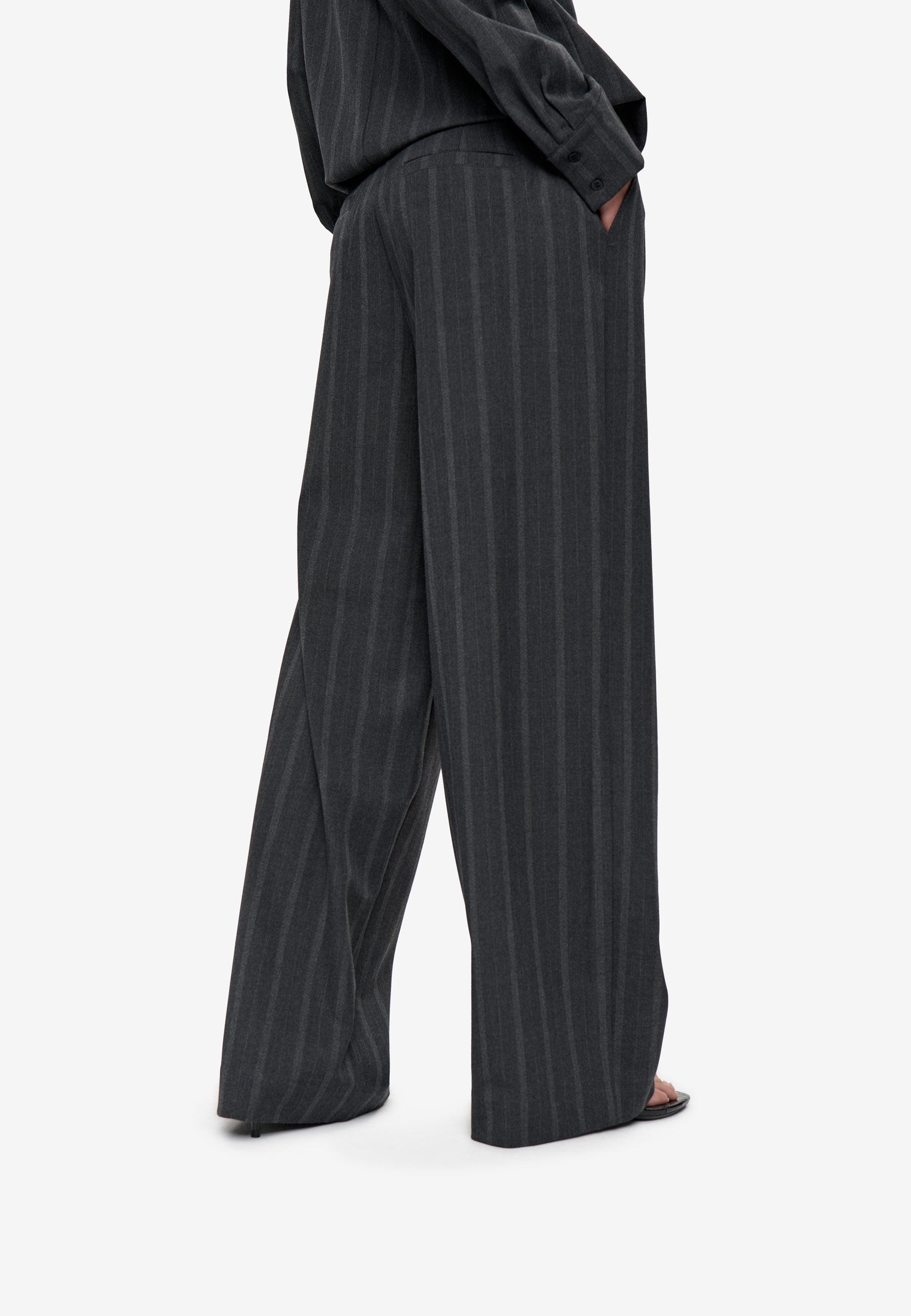 minimum female Gertrud mw wide pants 4764 Casual Pants 1912 Volcanic Ash