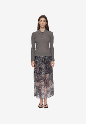 minimum female Gro polo 4152 Jumper 0510 Castor Gray