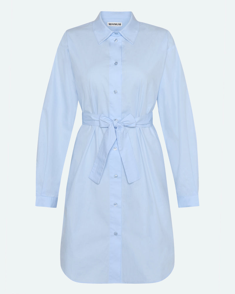 minimum female Hannah shirt-dress 4238 Midi Dress 1001 Light Blue