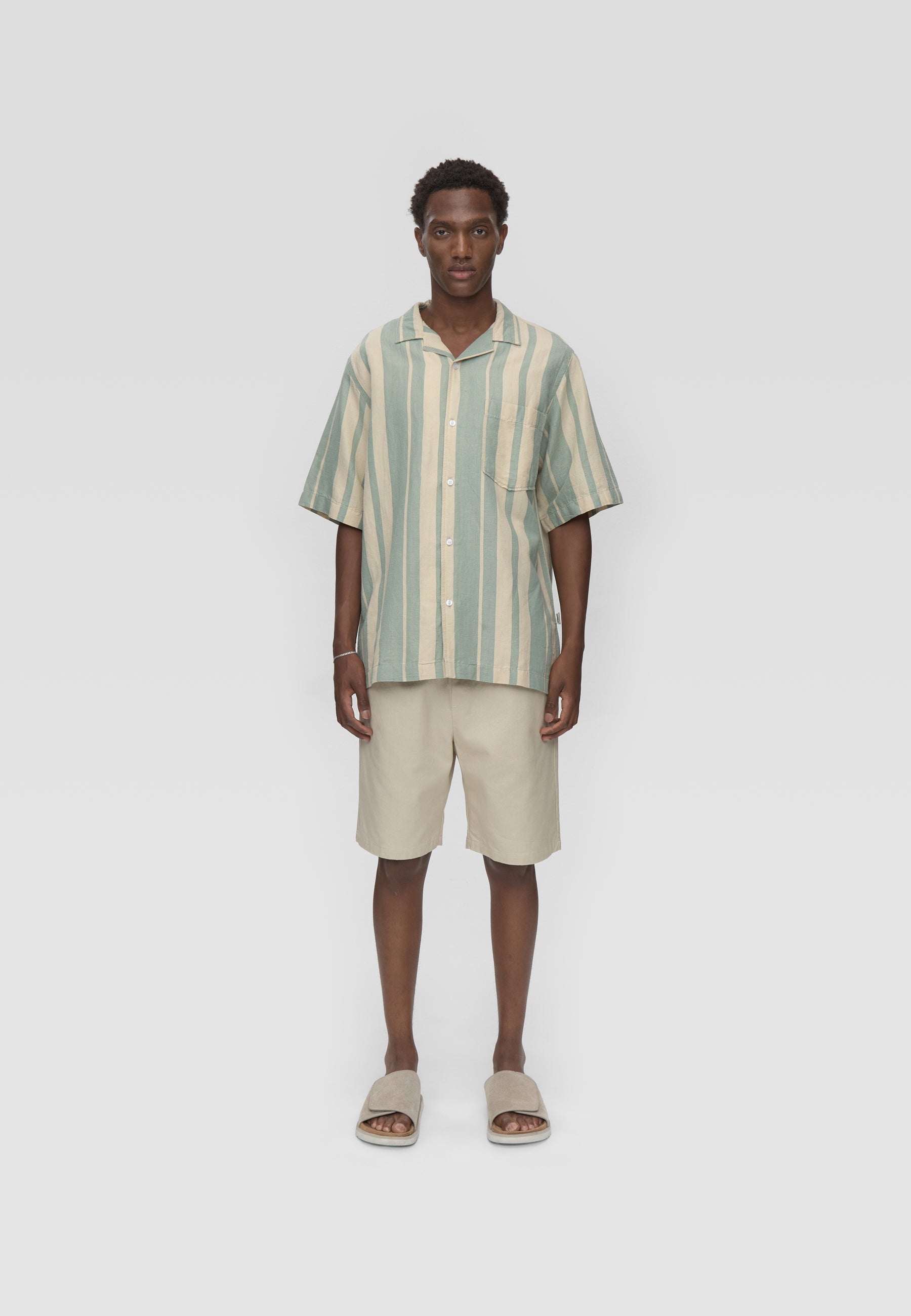 Hayden reg ss striped shirt 4577 Short Sleeved Shirt - 5107