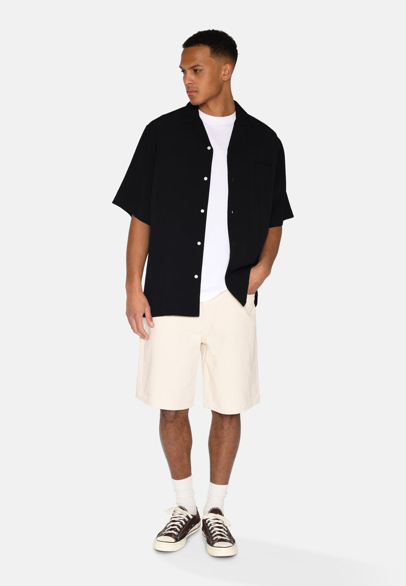 minimum male Hayden short sleeved shirt 4116 Short Sleeved Shirt 999 Black