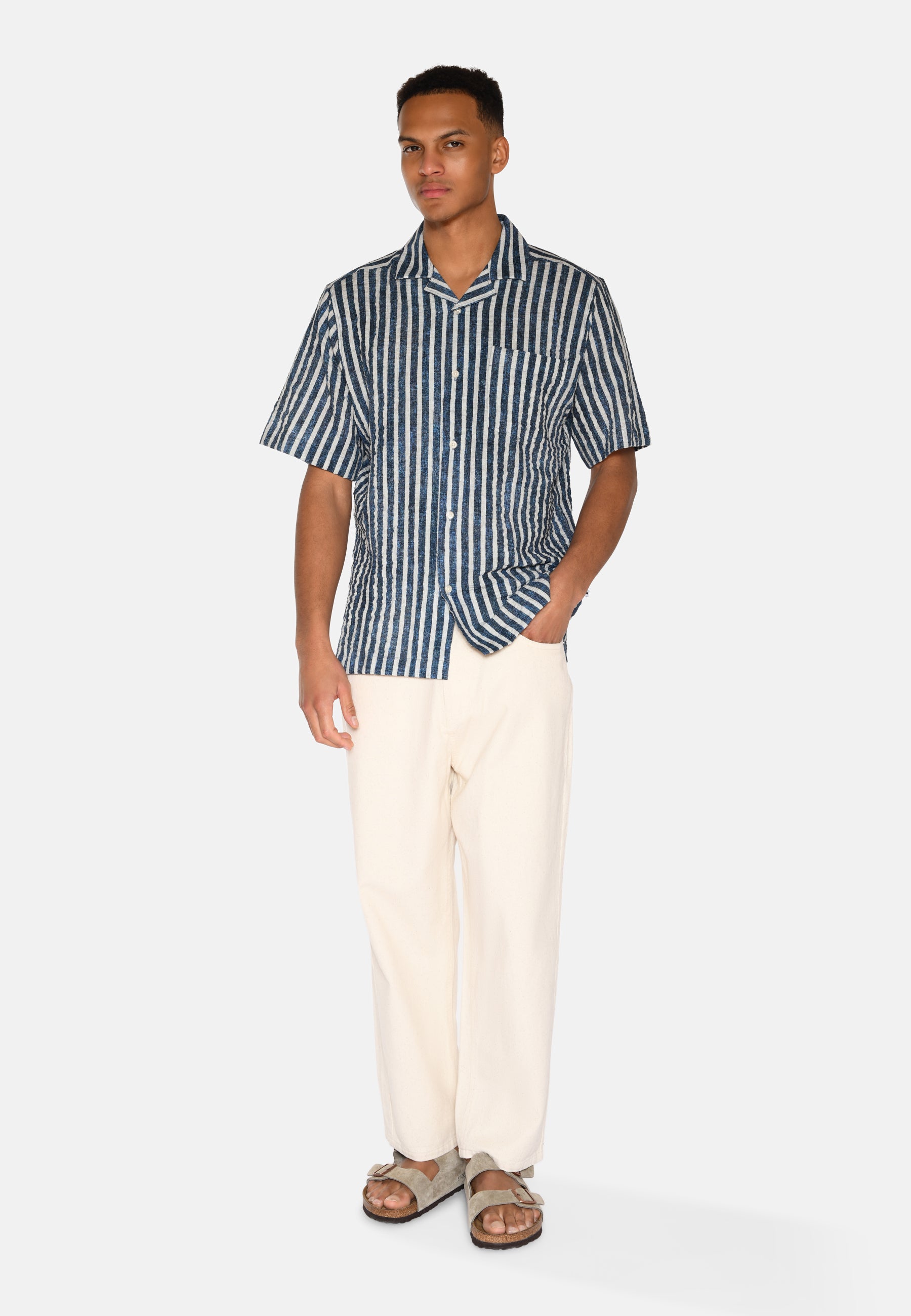 minimum male Hayden short sleeved shirt 4144 Short Sleeved Shirt 3922 Sky Captain