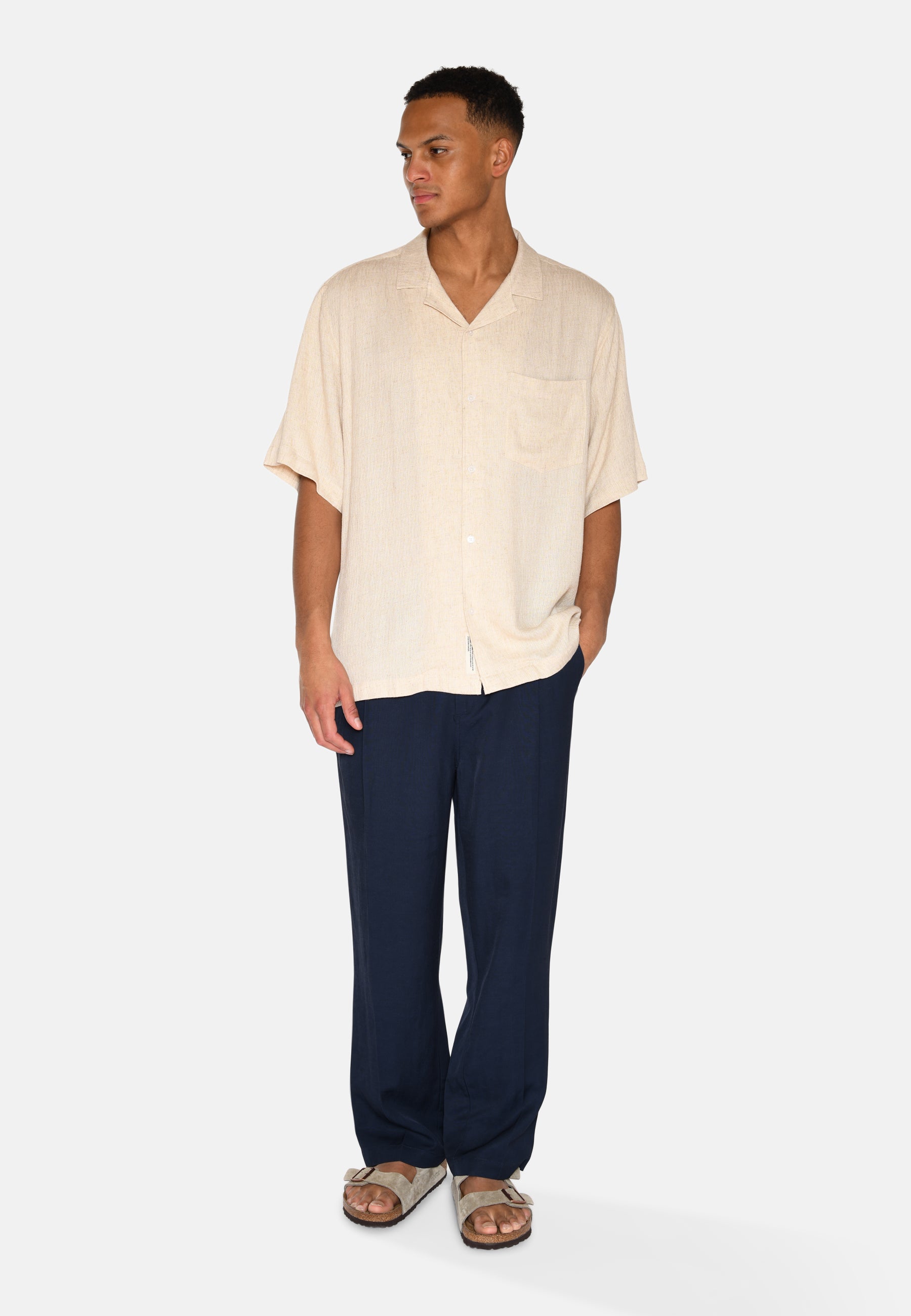 minimum male Hayden short sleeved shirt 4223 Short Sleeved Shirt 1105 Brown Rice