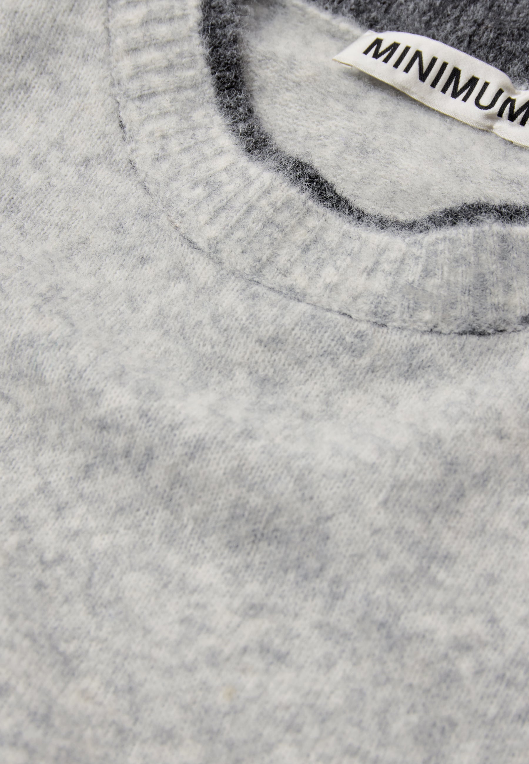 minimum male Henry sweater 4782 Jumper 4705 Gray Illusions