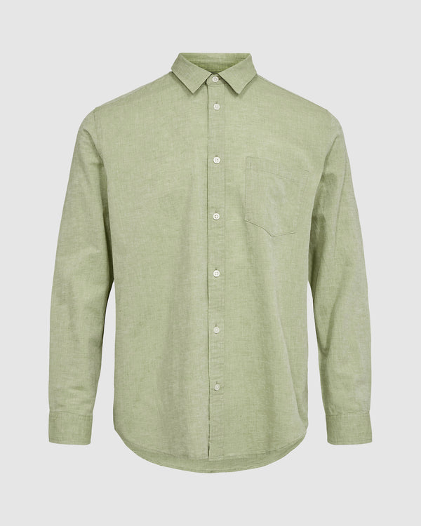 minimum male Jack 9802 Shirt Long Sleeved Shirt 1703M Epsom Melange