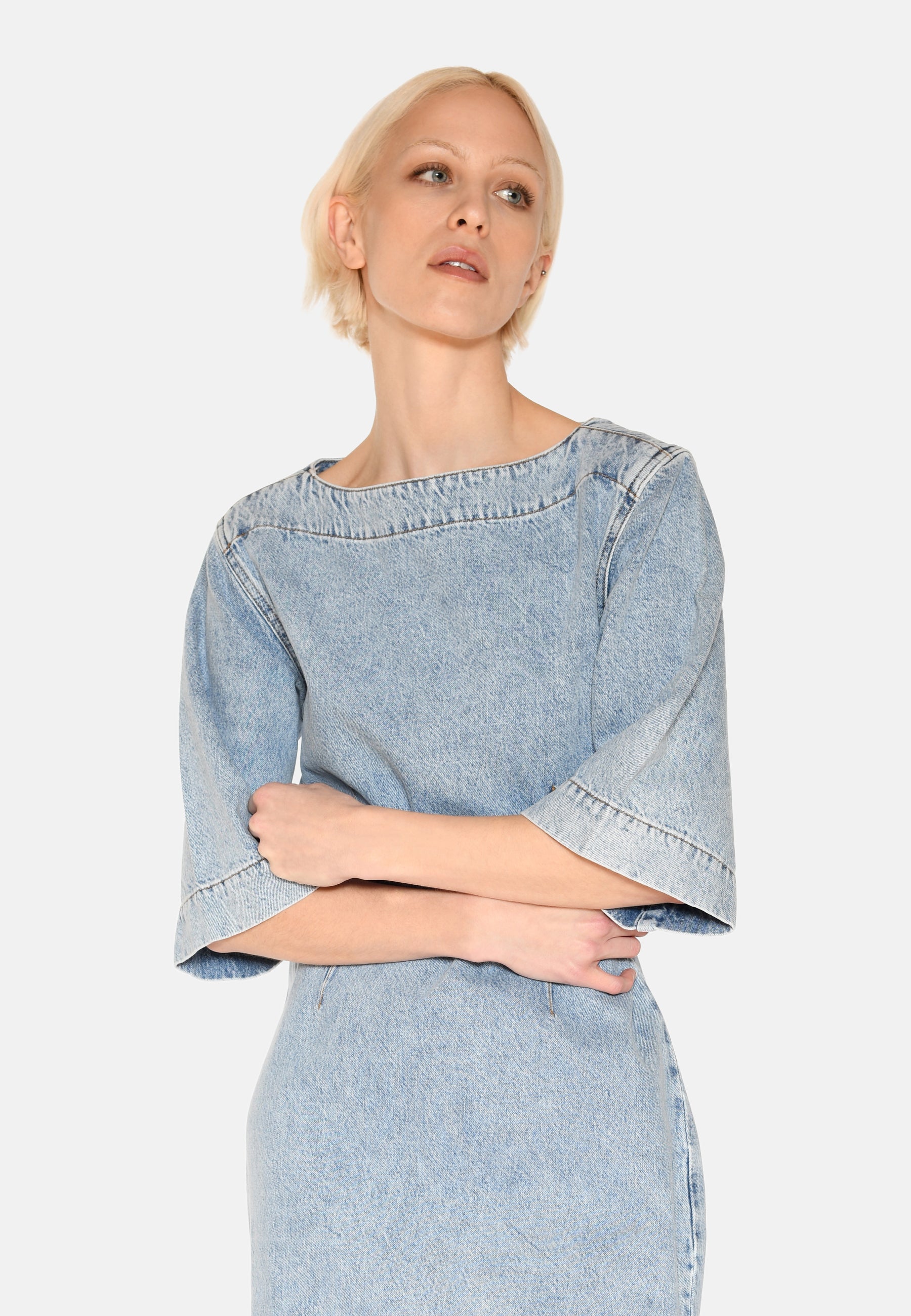 minimum female Jamilla denim dress 3731 Short Dress 1001 Light Blue
