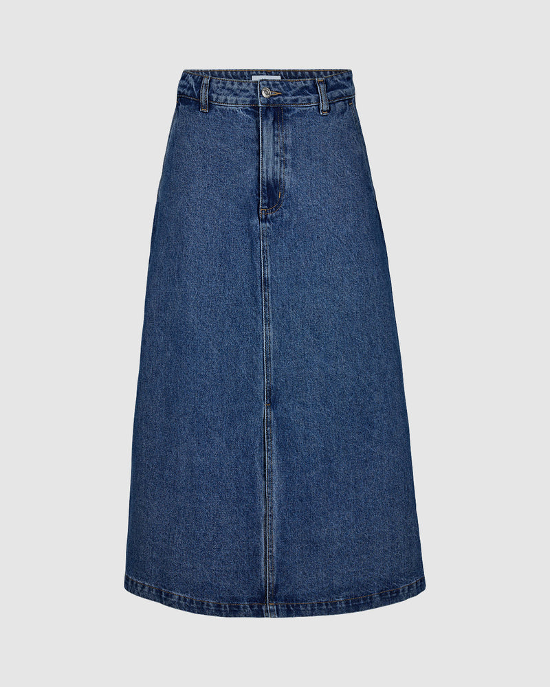 minimum female Jannah 3018 Skirt Midi Skirt 688 Indigo Blue
