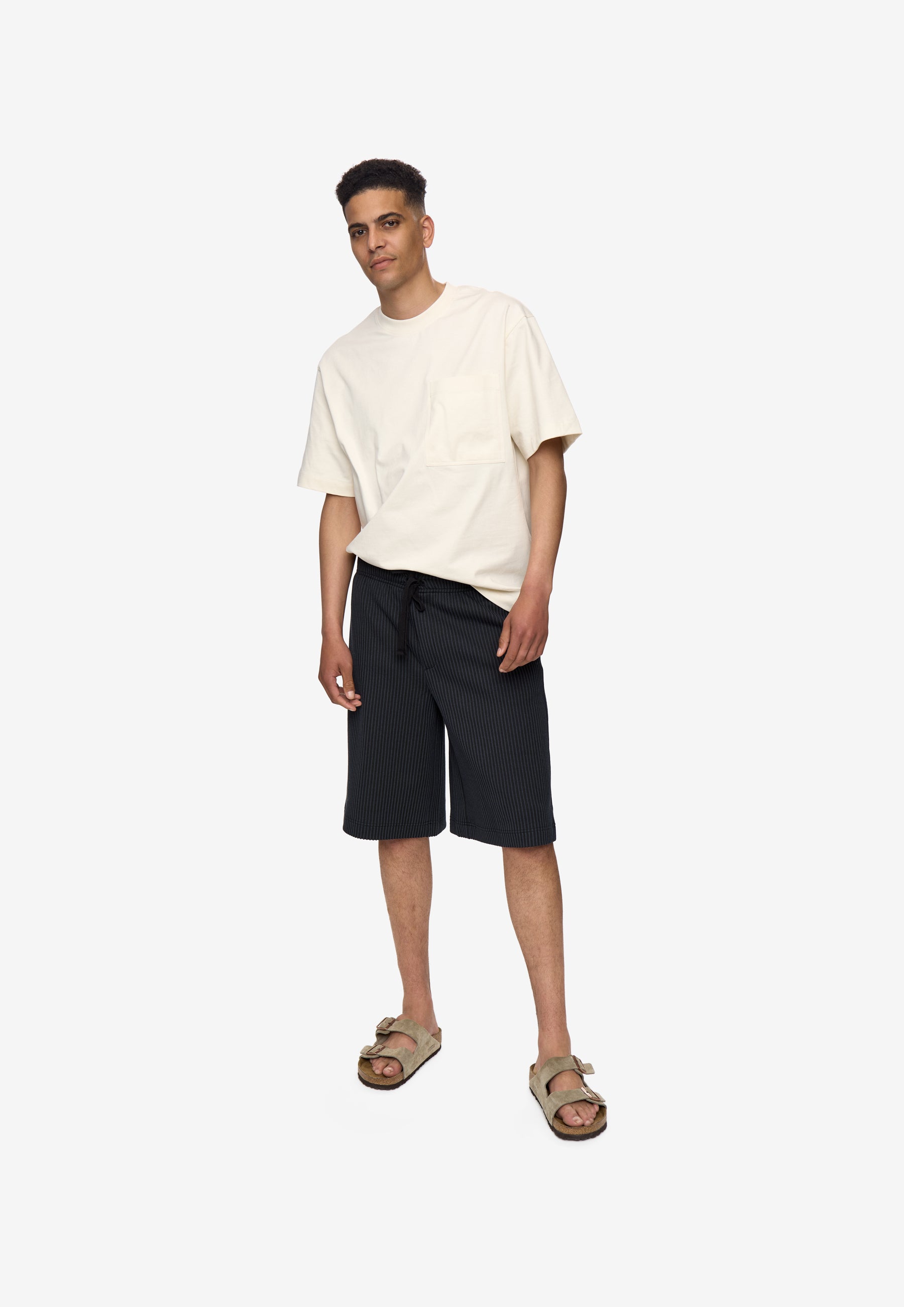 minimum male Jasper wde striped shorts 4558 Shorts 999 Black