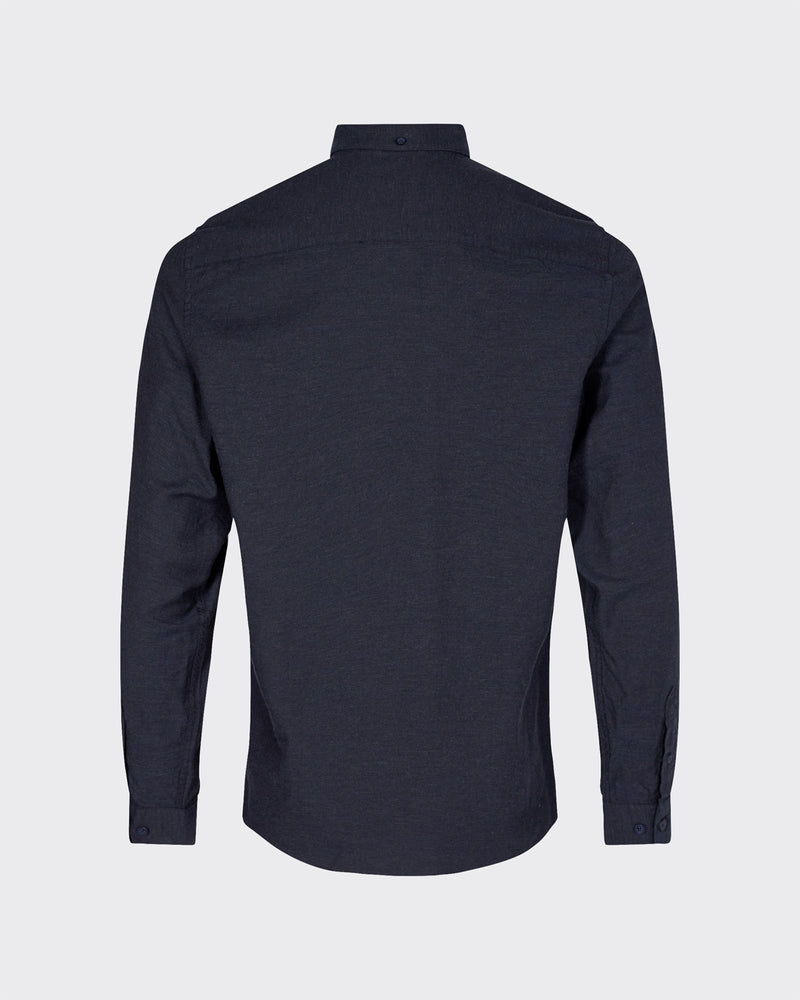 minimum male Jay 3.0 0063 Shirt Long Sleeved Shirt 687M Navy Blazer Melange