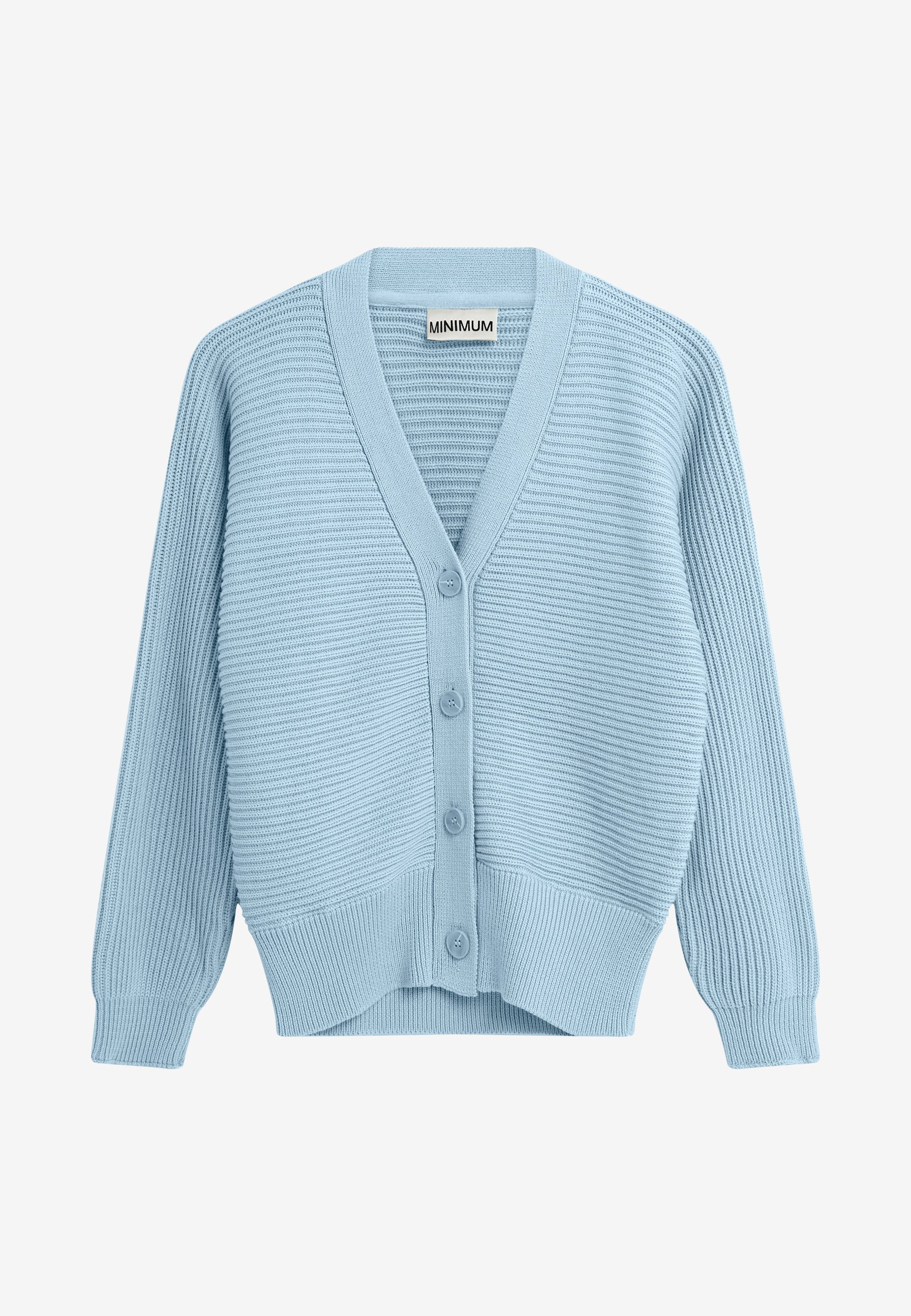 minimum female Jianna cardigan G035 GOTS Cardigan 4115 Cashmere Blue