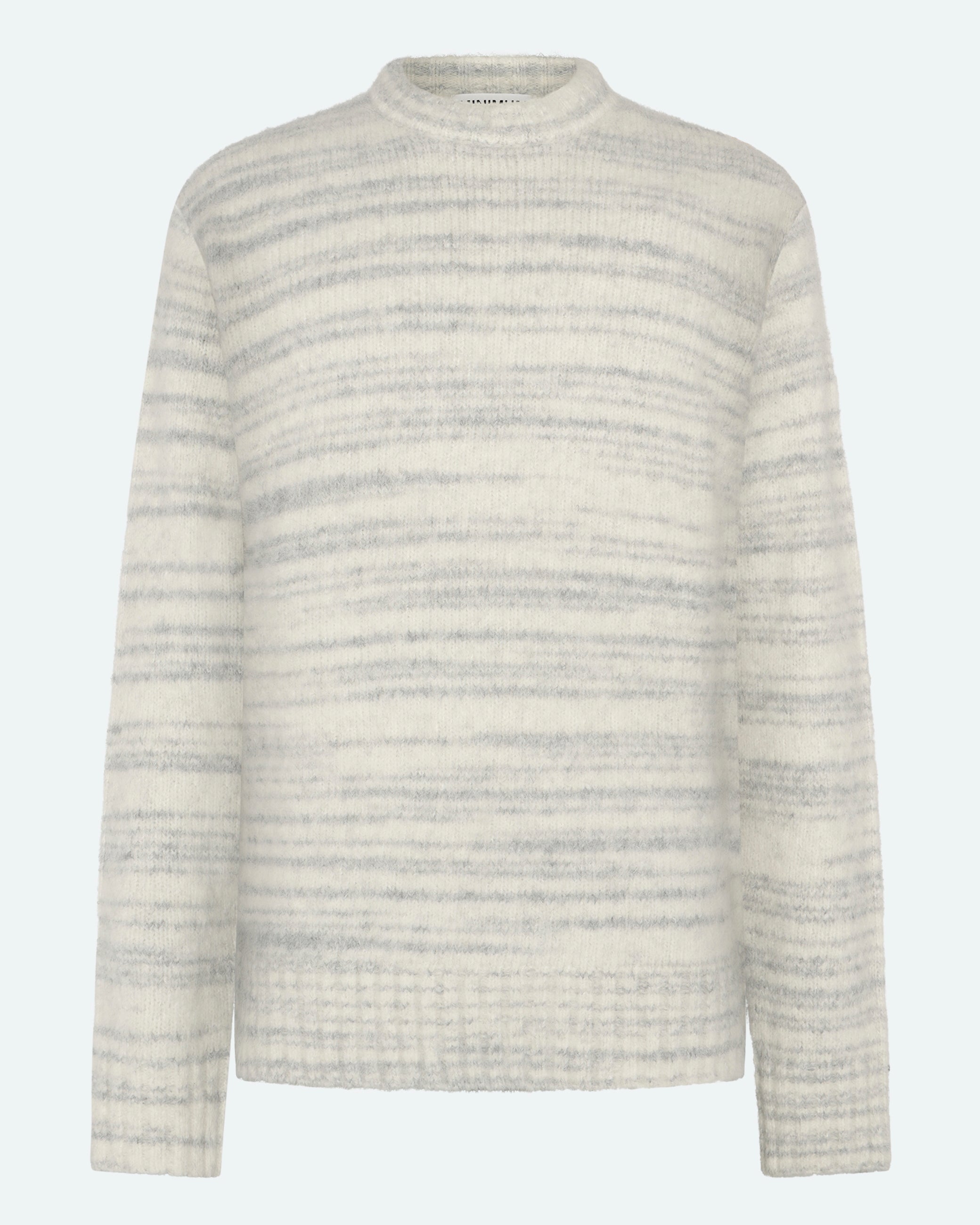 minimum male Justian mockneck 4478 Jumper 910M Light Grey Melange