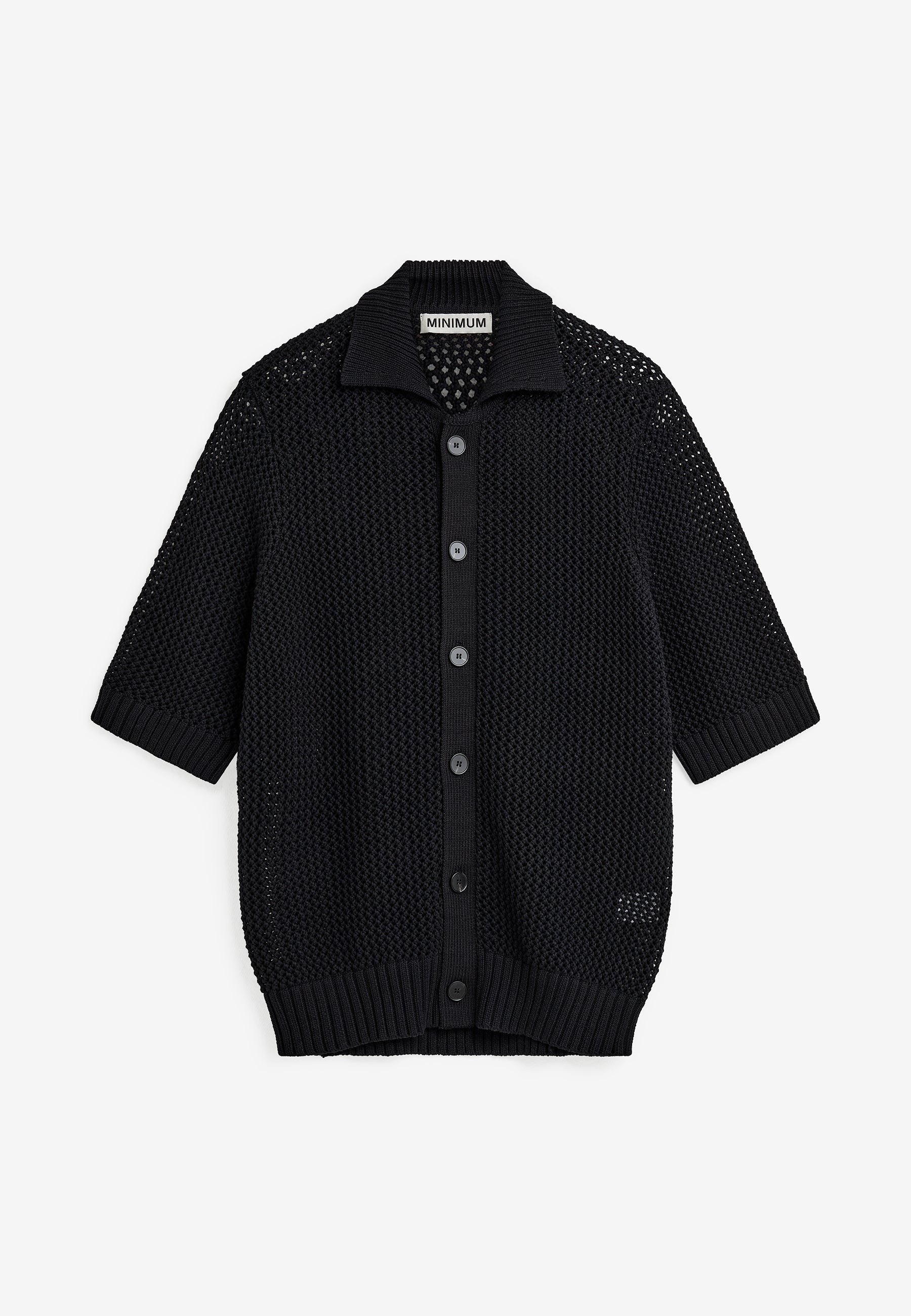 minimum male Kairo reg ss shirt 4550 Polo 999 Black