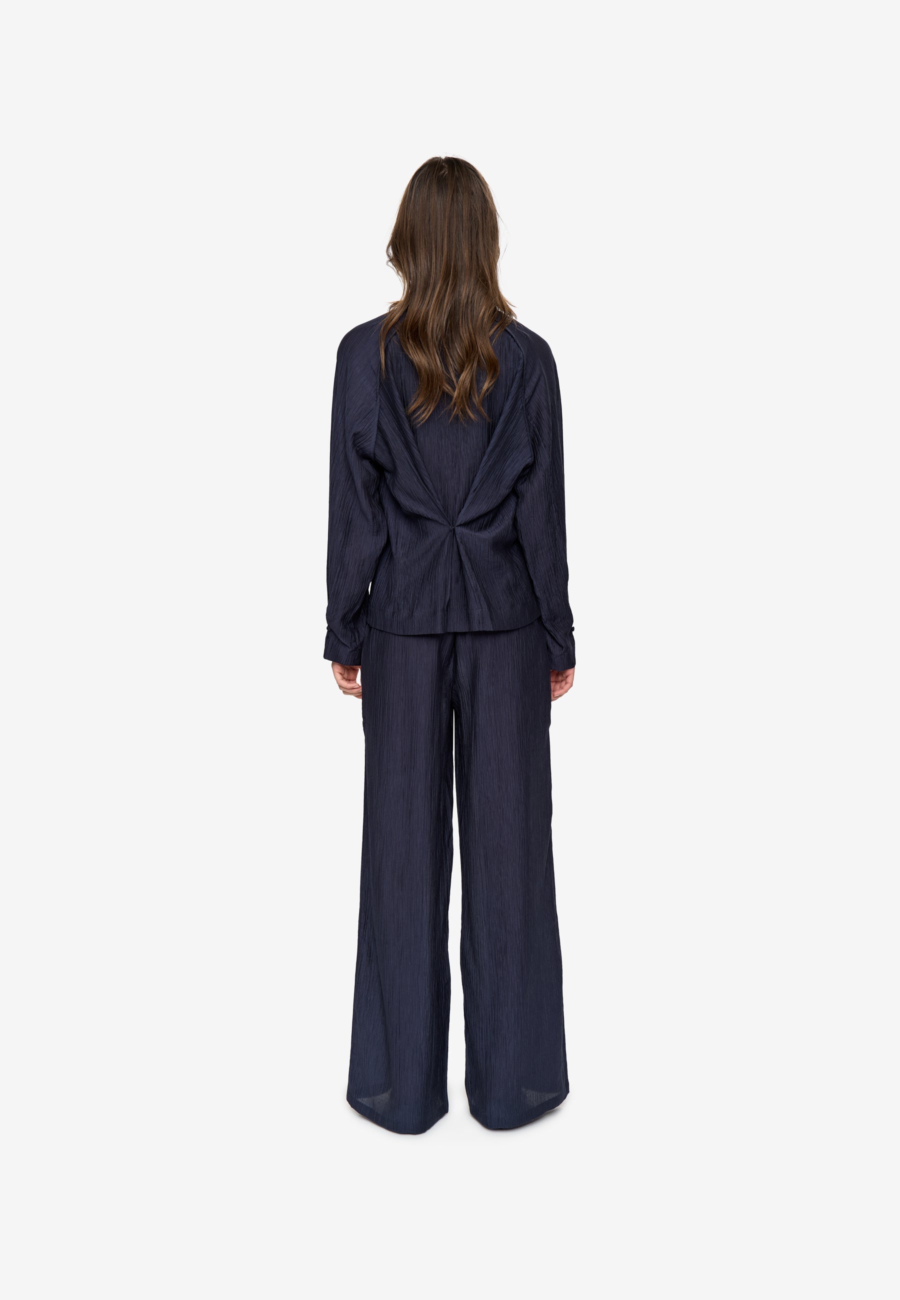 minimum female Kaisa ls blouse 4587 Long Sleeved Blouse 3922 Sky Captain