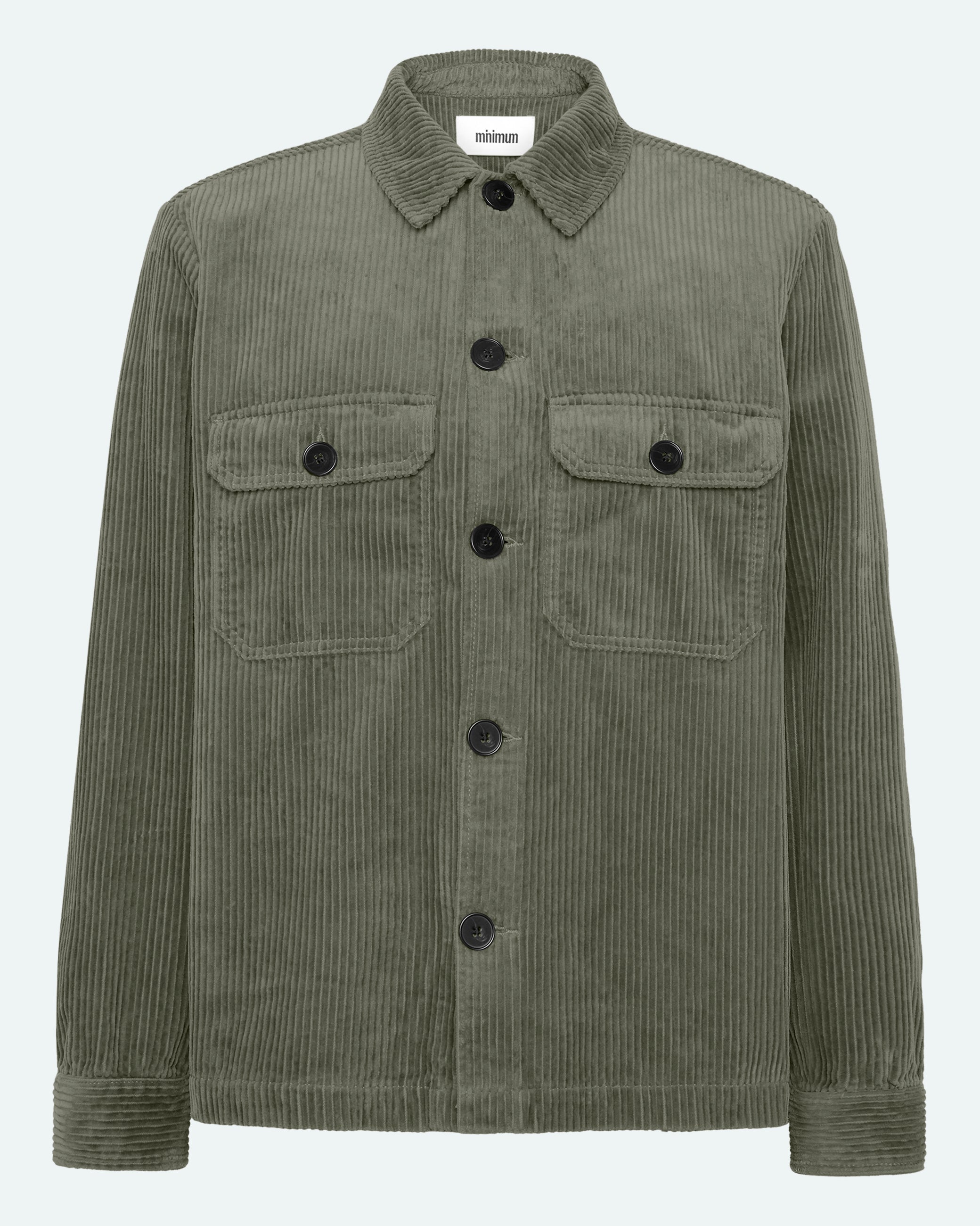 minimum male Kaison 9133 Overshirt Overshirt 0515 Dusty Olive