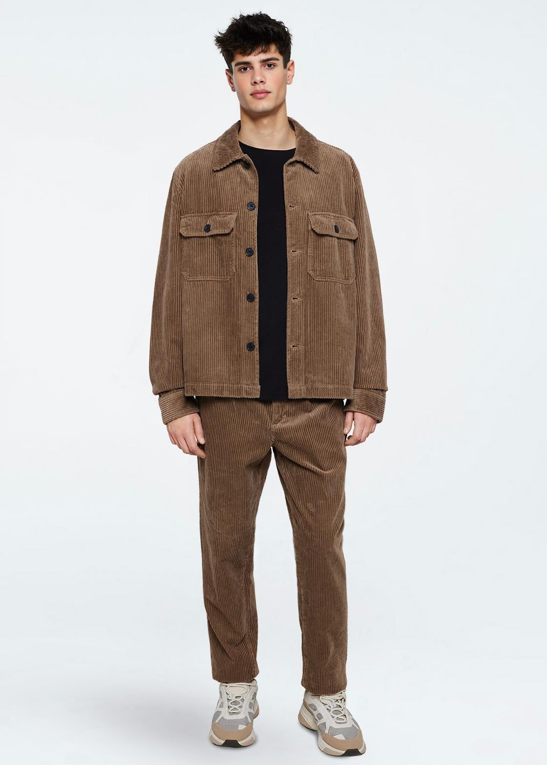 minimum male Kaison 9133 Overshirt Overshirt 1815 Shitake