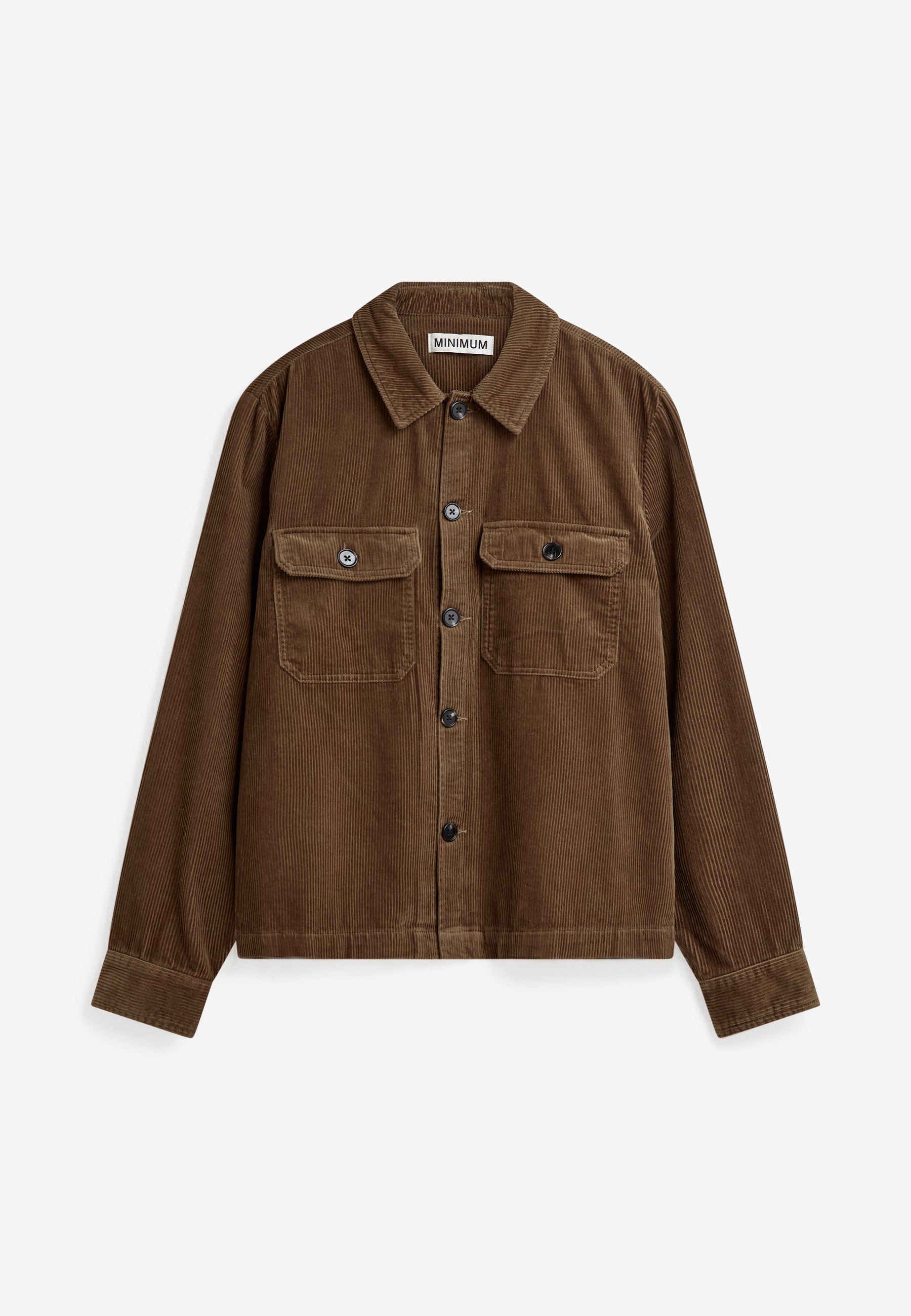 minimum male Kaison rlx ls shirt 4883 Overshirt 1815 Shitake