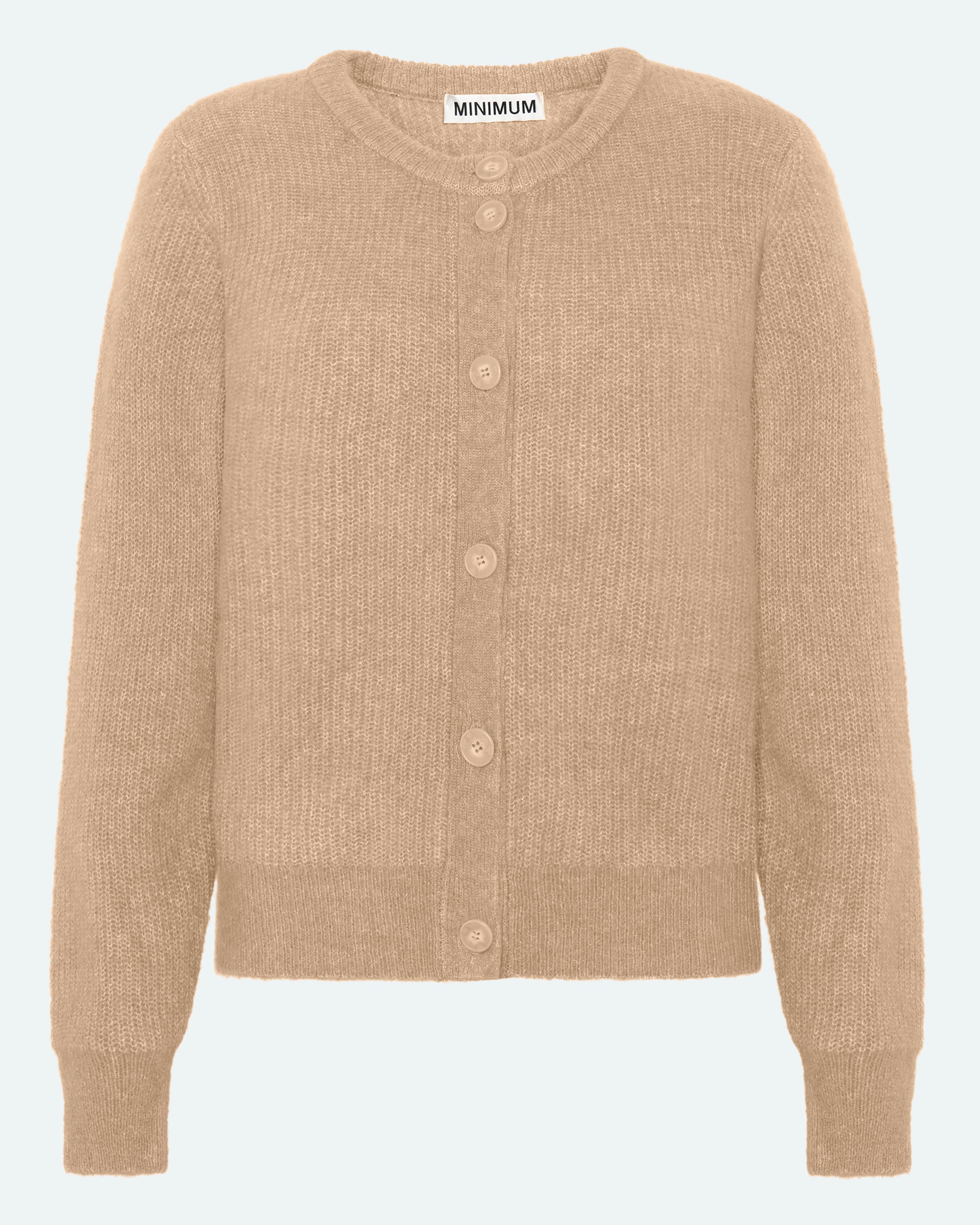 minimum female Kora cardigan 9965 Cardigan 058 Warm Sand