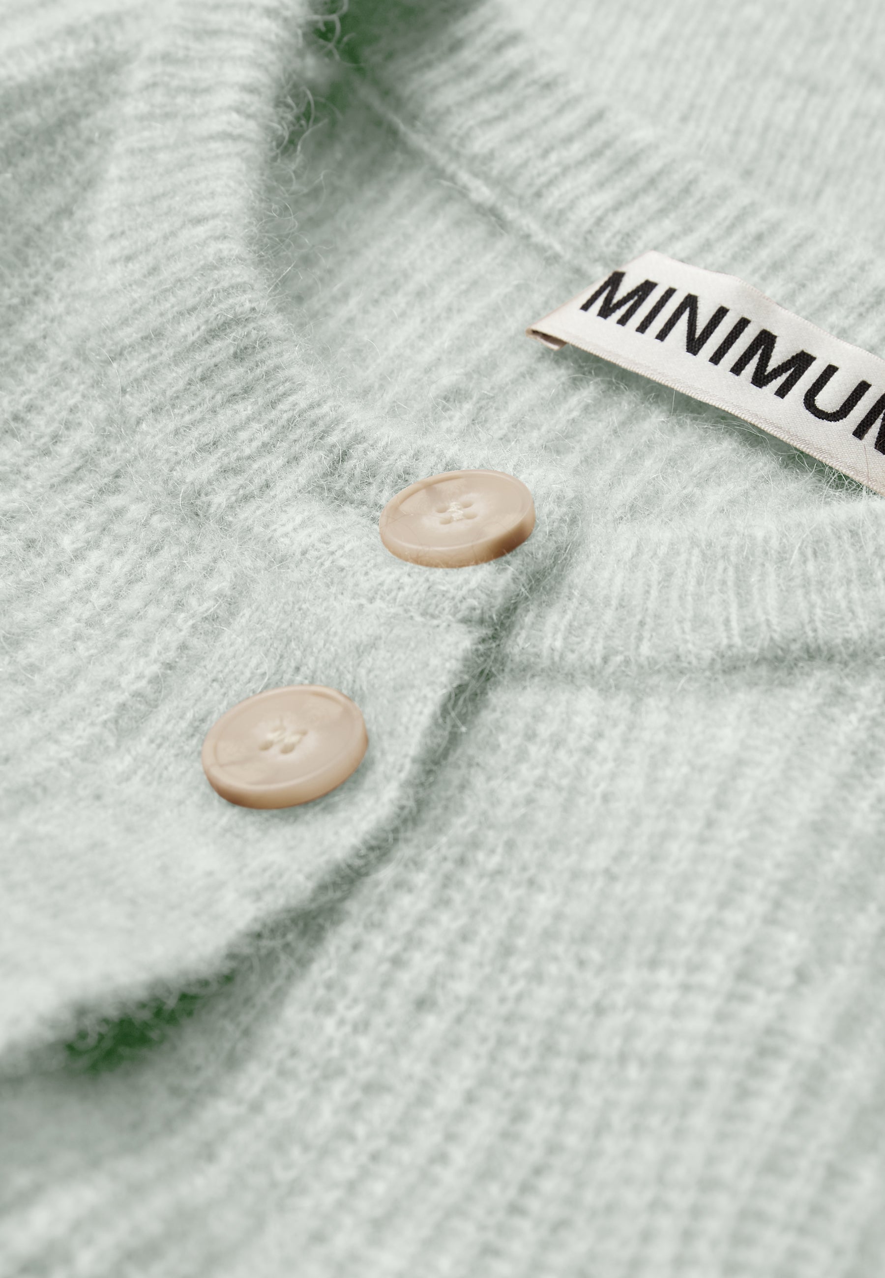 minimum female Kora cardigan 9965 Cardigan 5204 Morning Mist