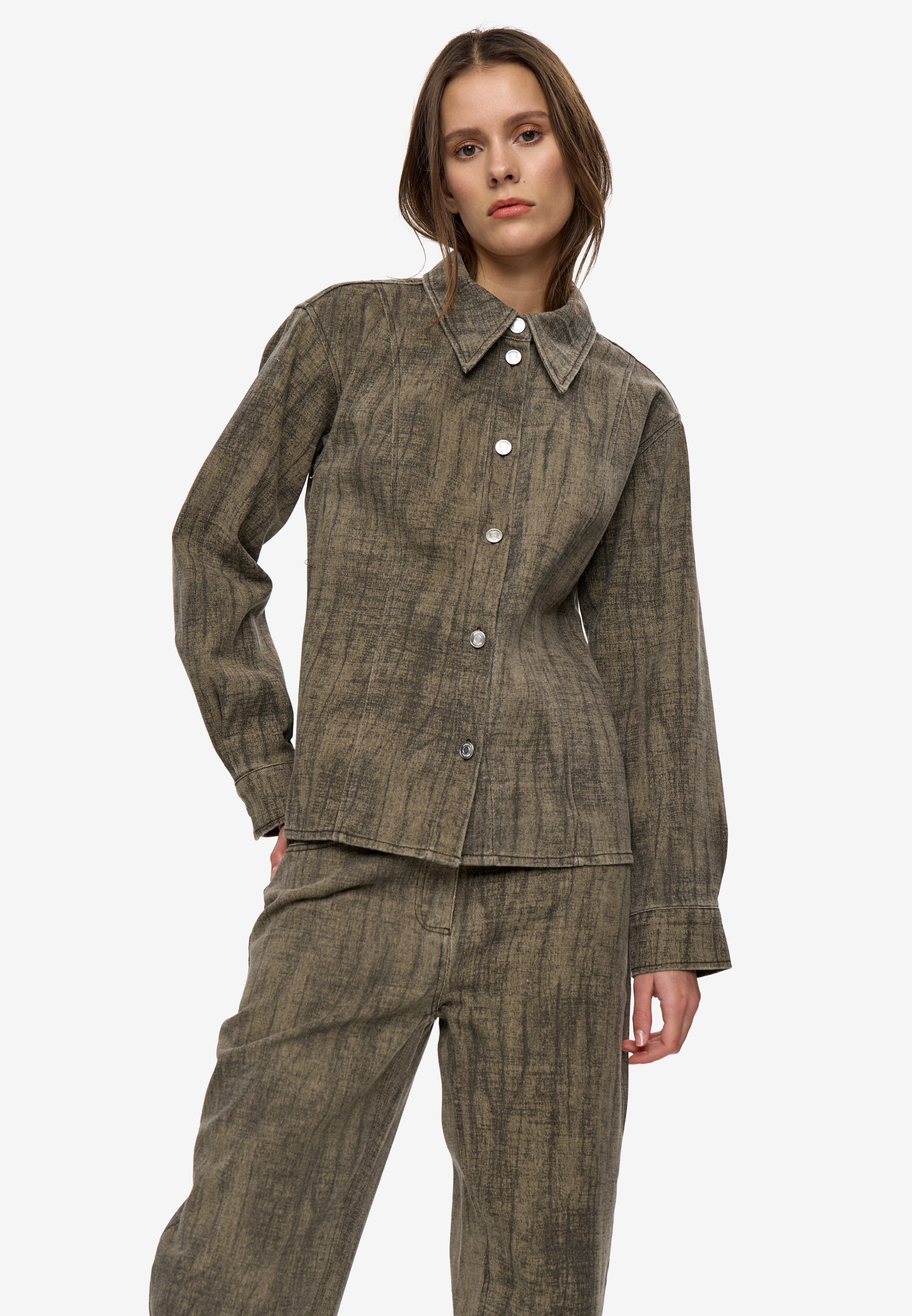 minimum female Layenne ls shirt 4838 Long Sleeved Shirt 1815 Shitake