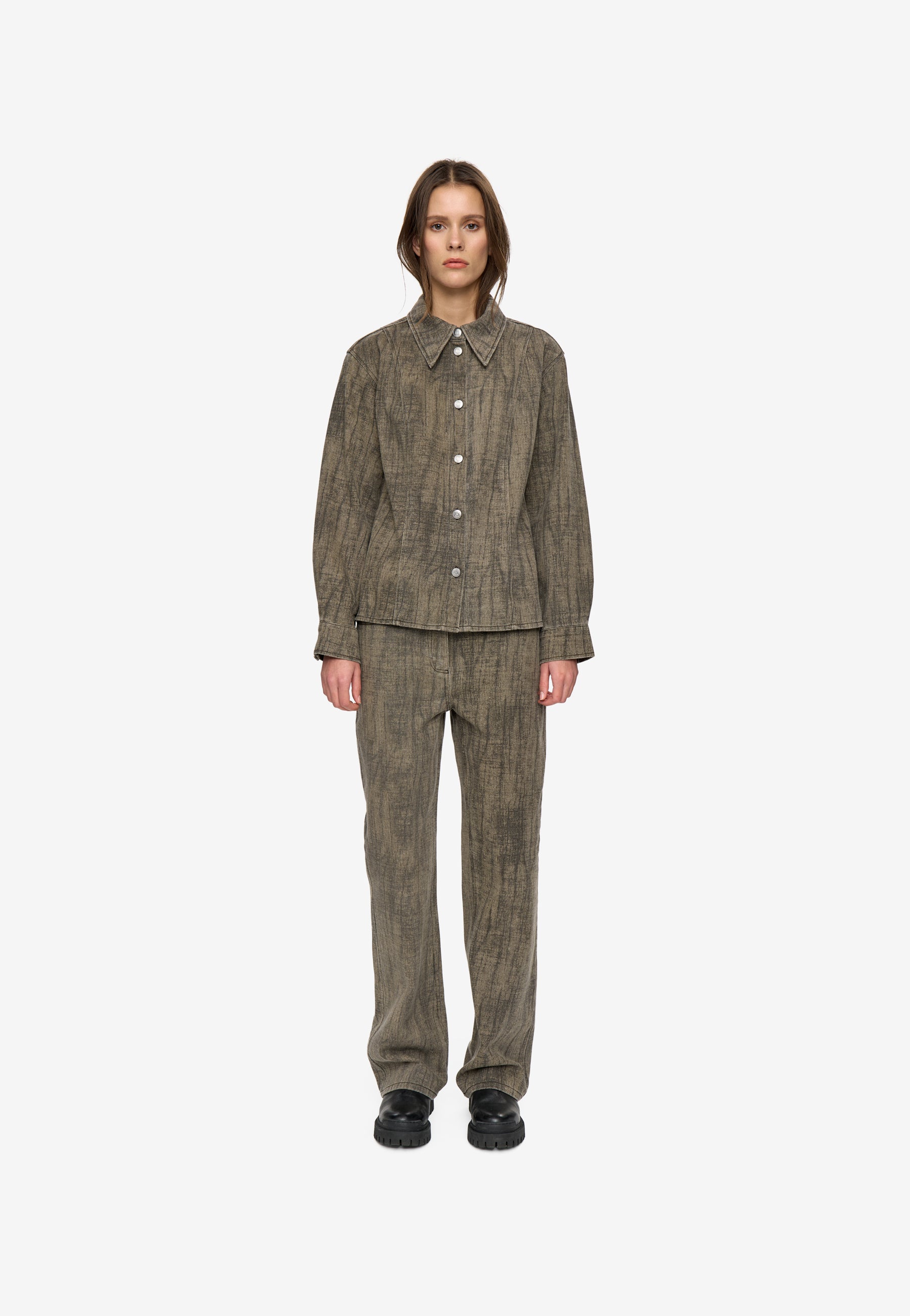minimum female Layenne ls shirt 4838 Long Sleeved Shirt 1815 Shitake